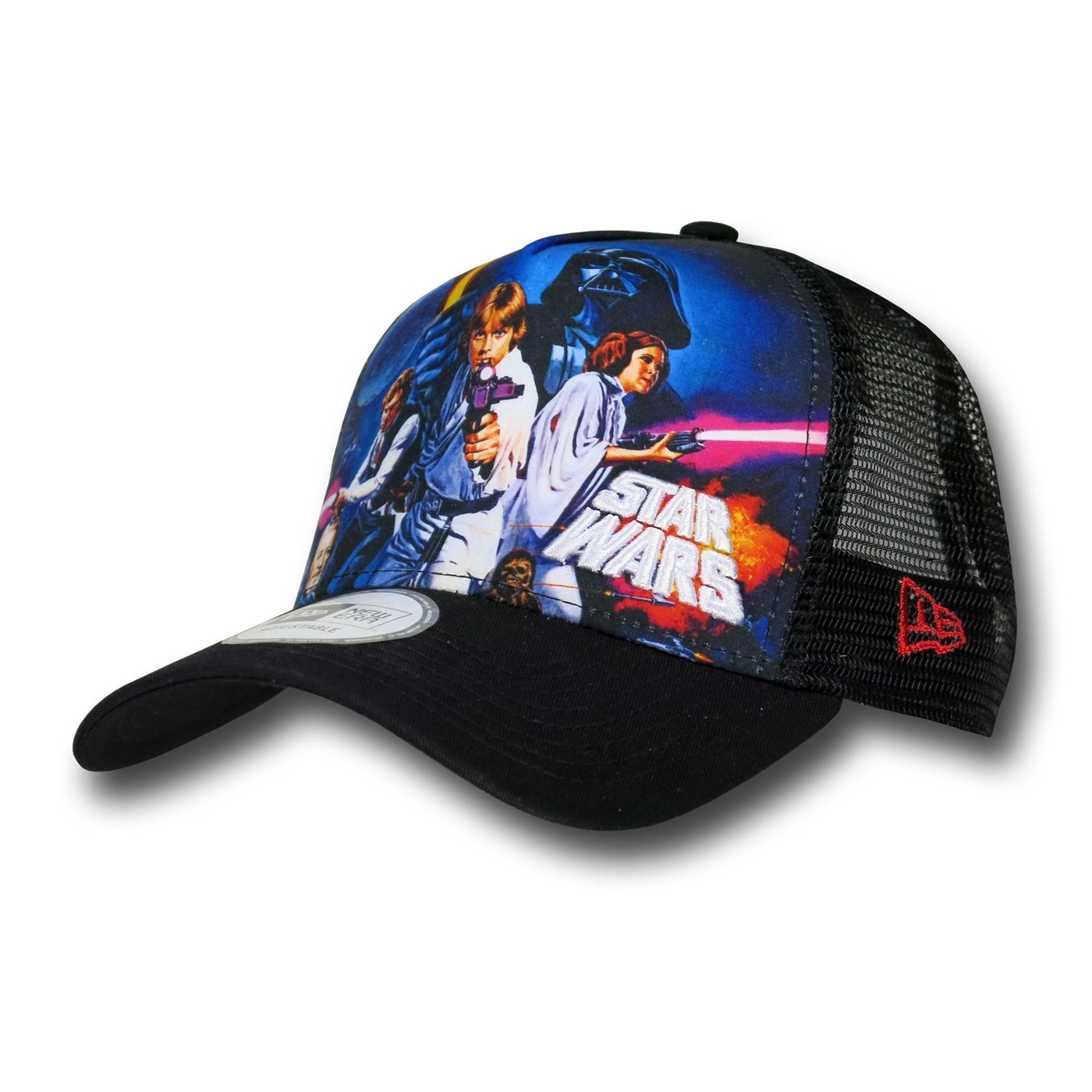 Star Wars New Hope Poster 9Forty Trucker Hat, Black