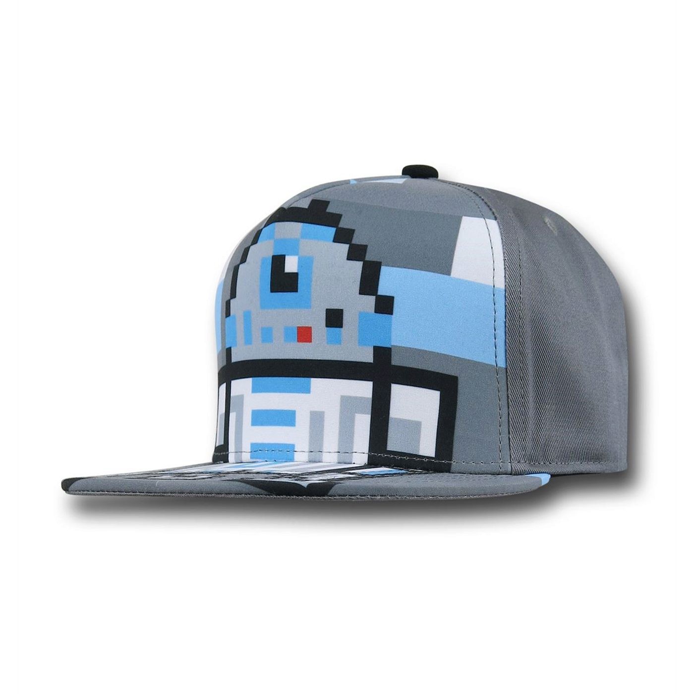 Star Wars R2-D2 8-Bit Kids Snapback Hat, Grey
