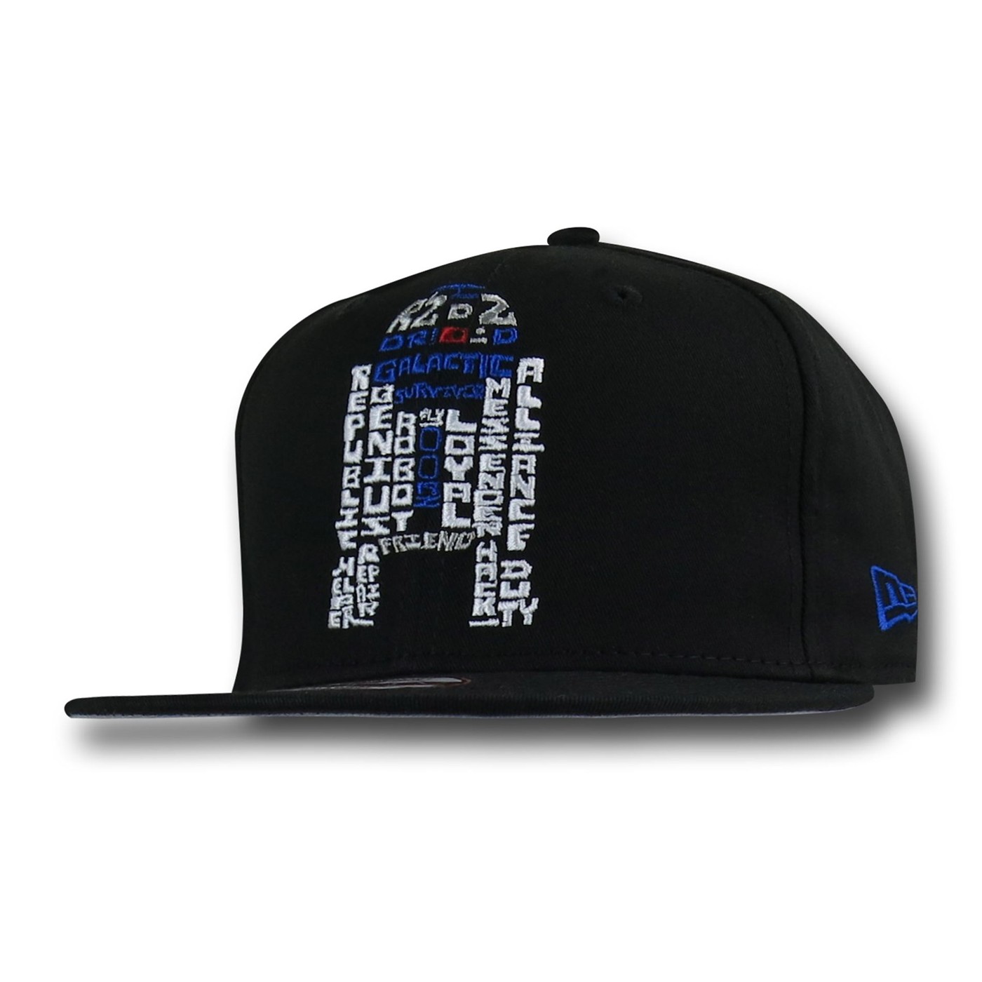 Star Wars R2D2 Words 9Fifty Snapback Cap, Black