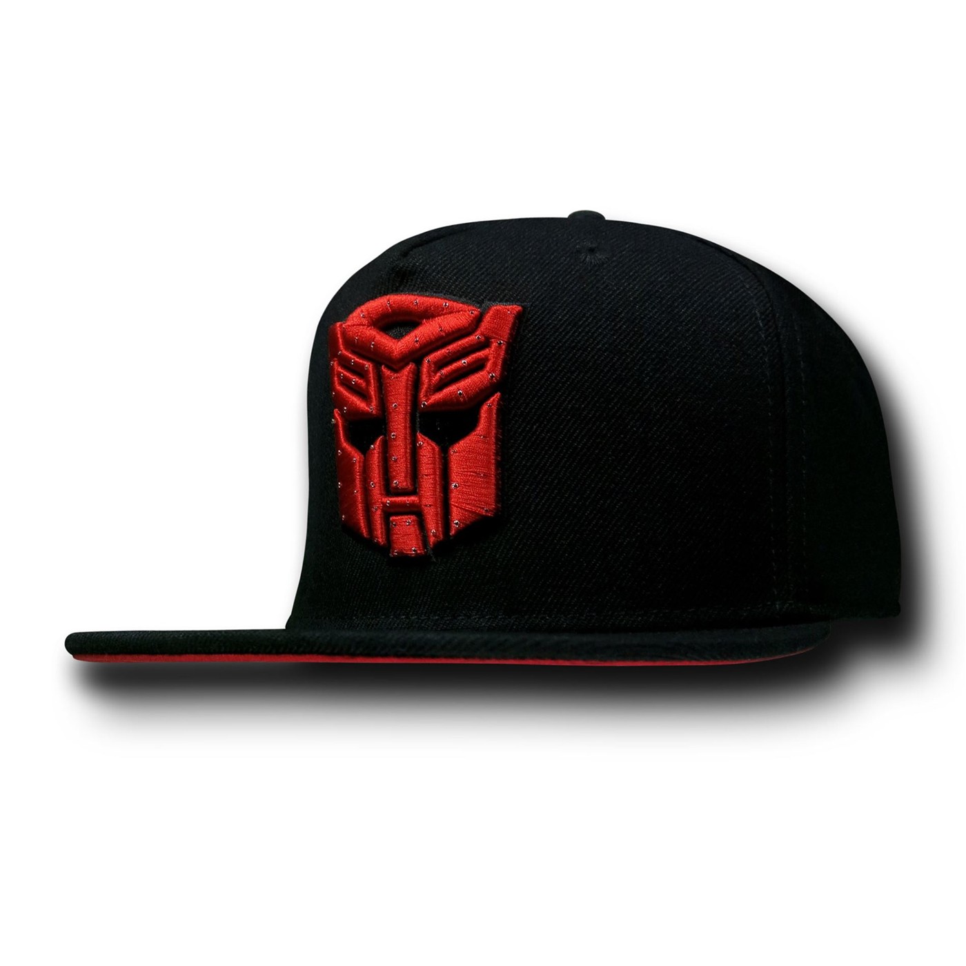 Transformers Autobot Fiber Optic Snapback Cap, Black