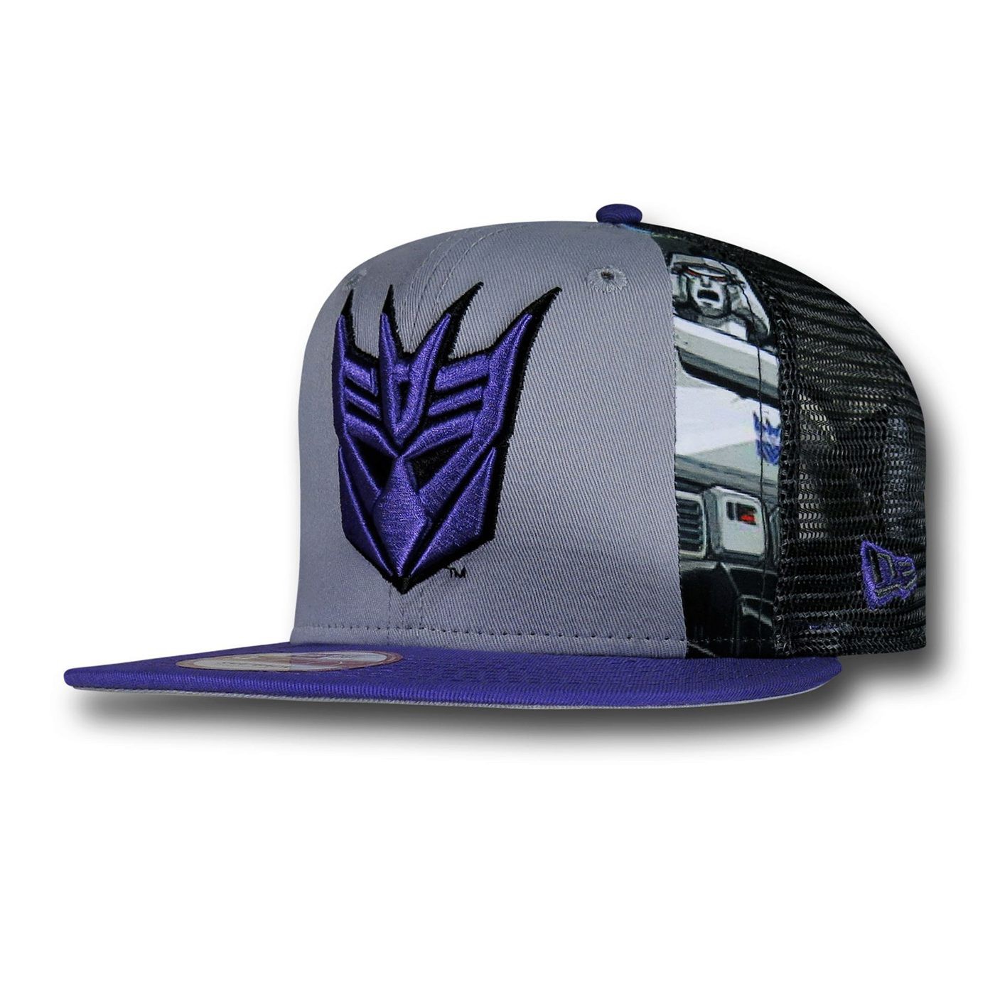 Transformers Decepticon Slice 9Fifty Cap, Grey