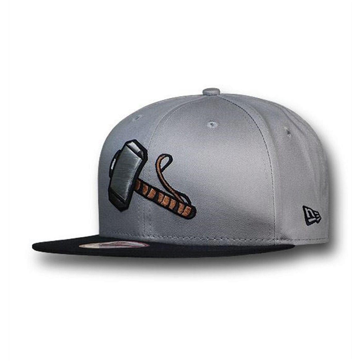 Thor Hammer Grey 9Fifty Snapback Cap, Grey