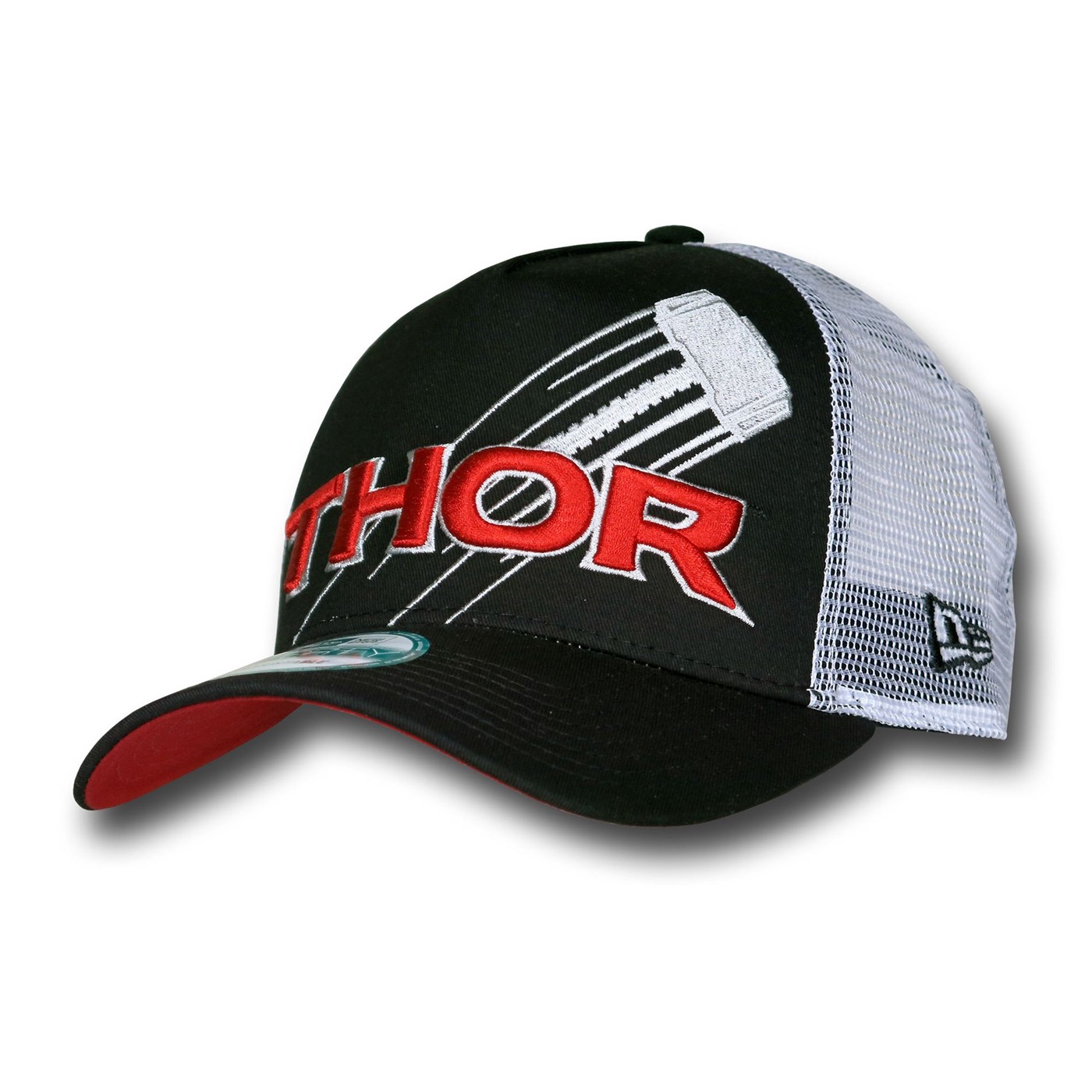 Thor Logo and Flying Hammer 9Forty Cap, Black