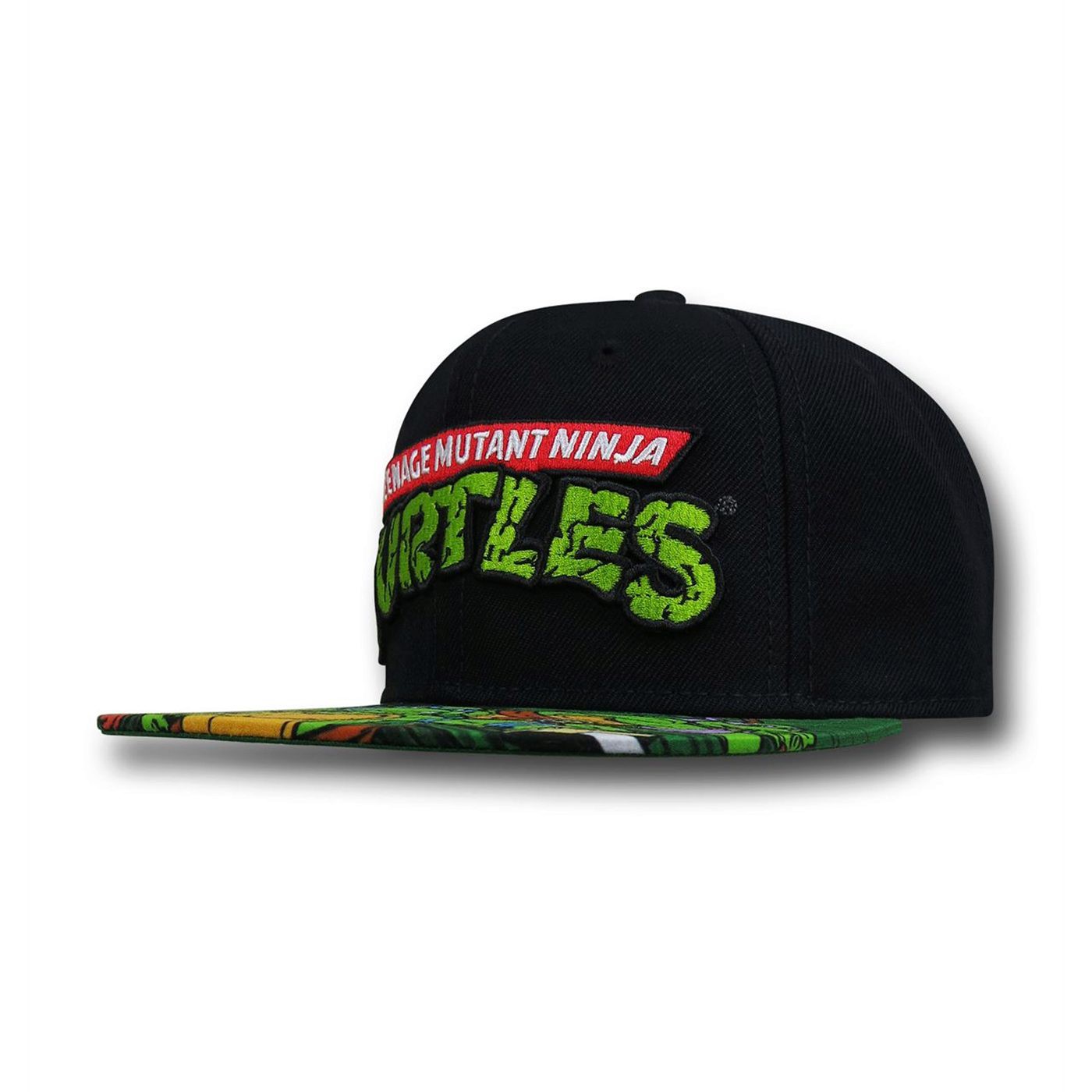 TMNT Cowabunga Sublimated Bill Snapback Hat, Black