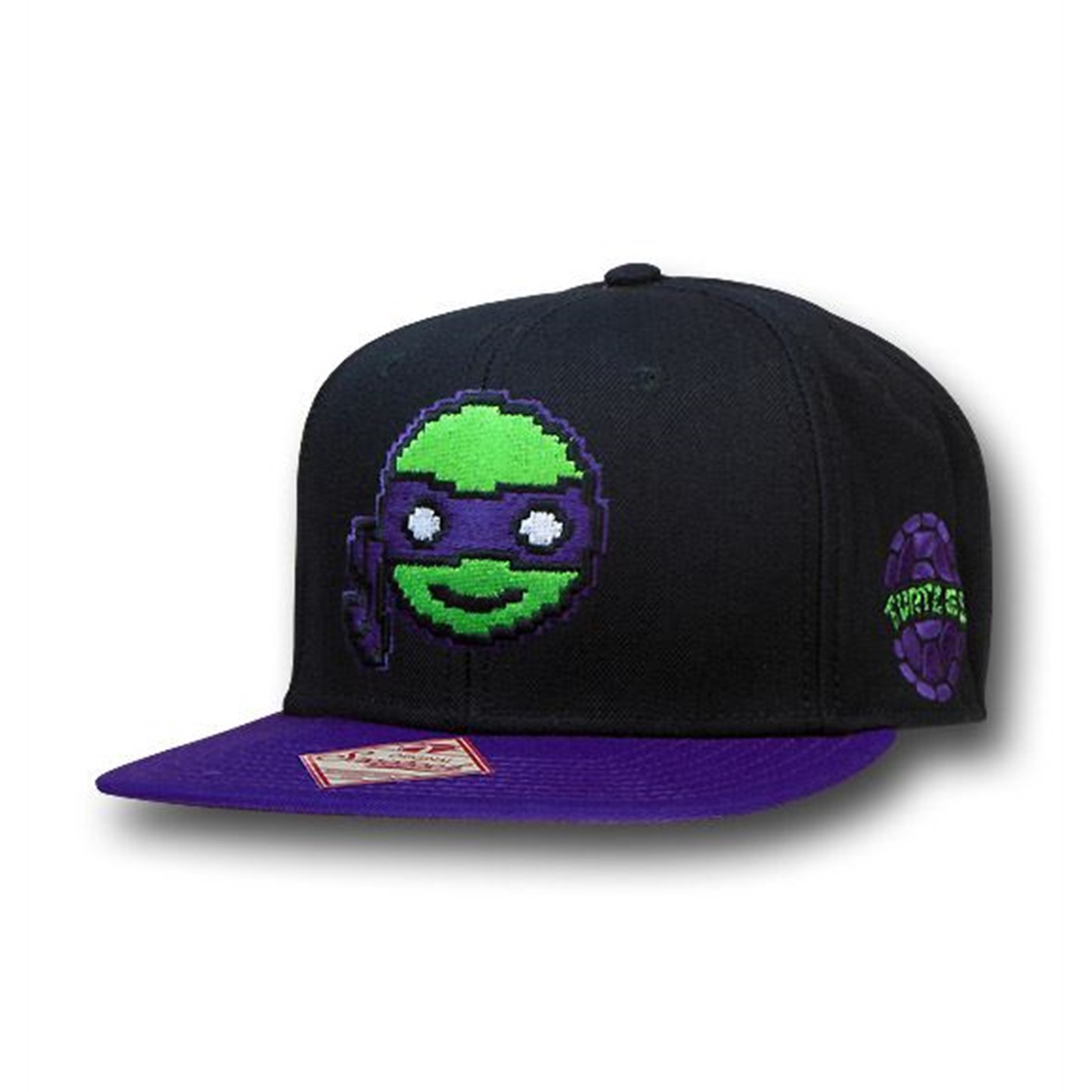 TMNT Pixel Donatello Snapback Cap, Black
