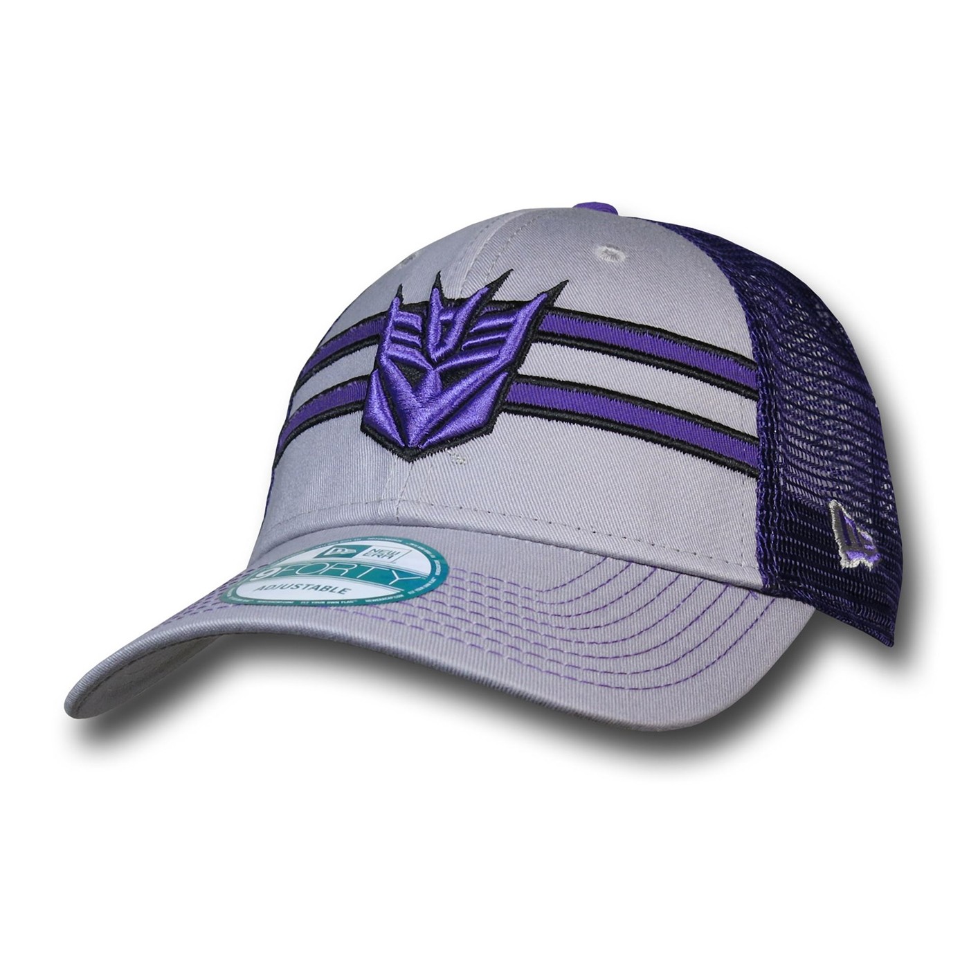 Transformers Decepticon 9Forty Frontband Cap, Grey