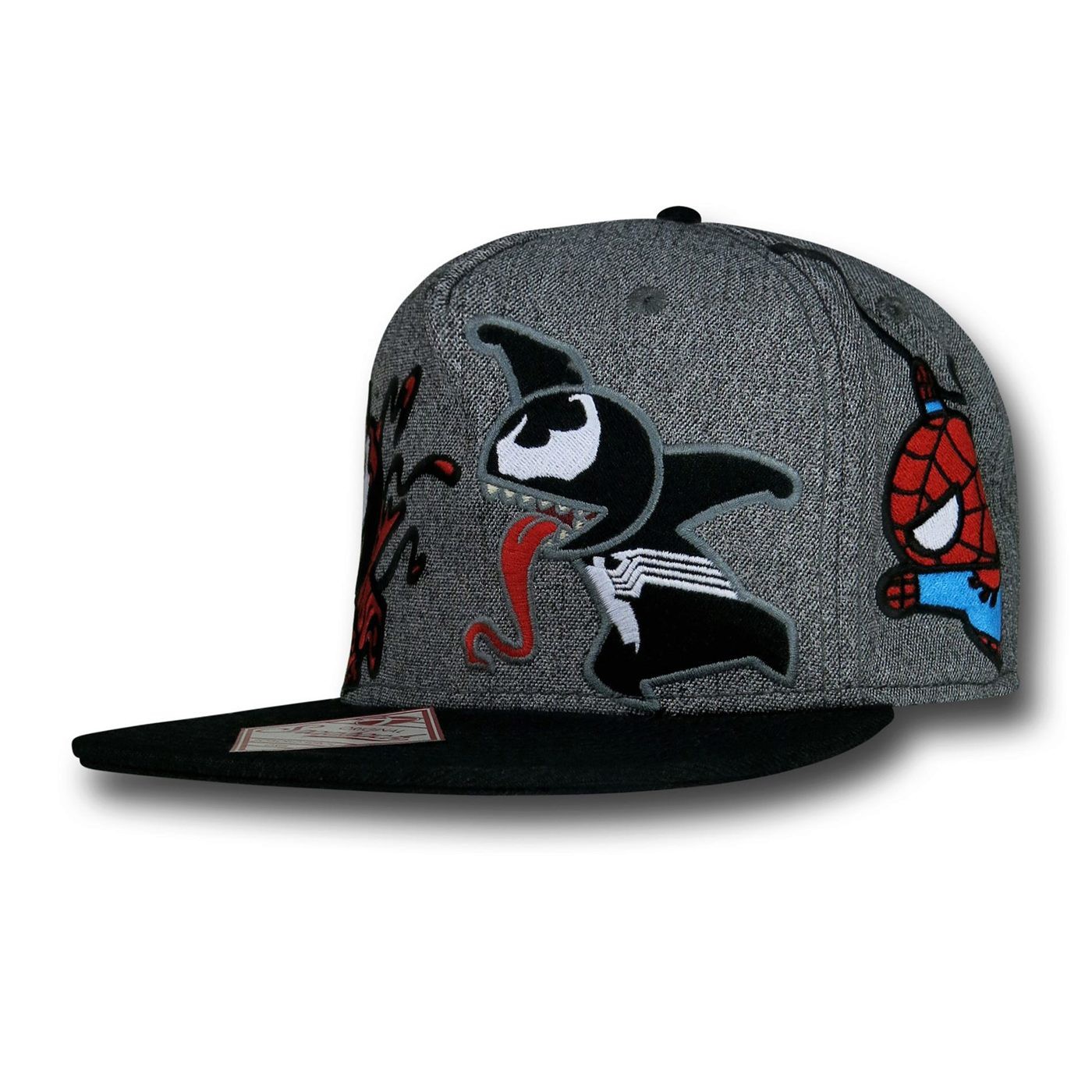 Venom and Carnage Kawaii Grey Snapback, Grey