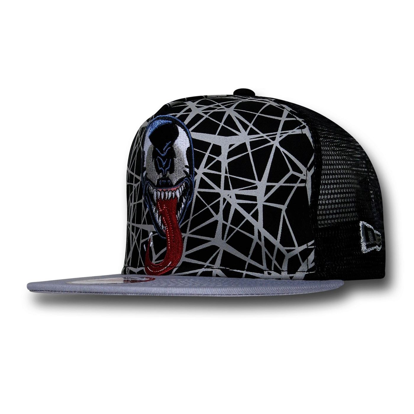 Venom Villain Front 9Fifty Snapback Cap, Black