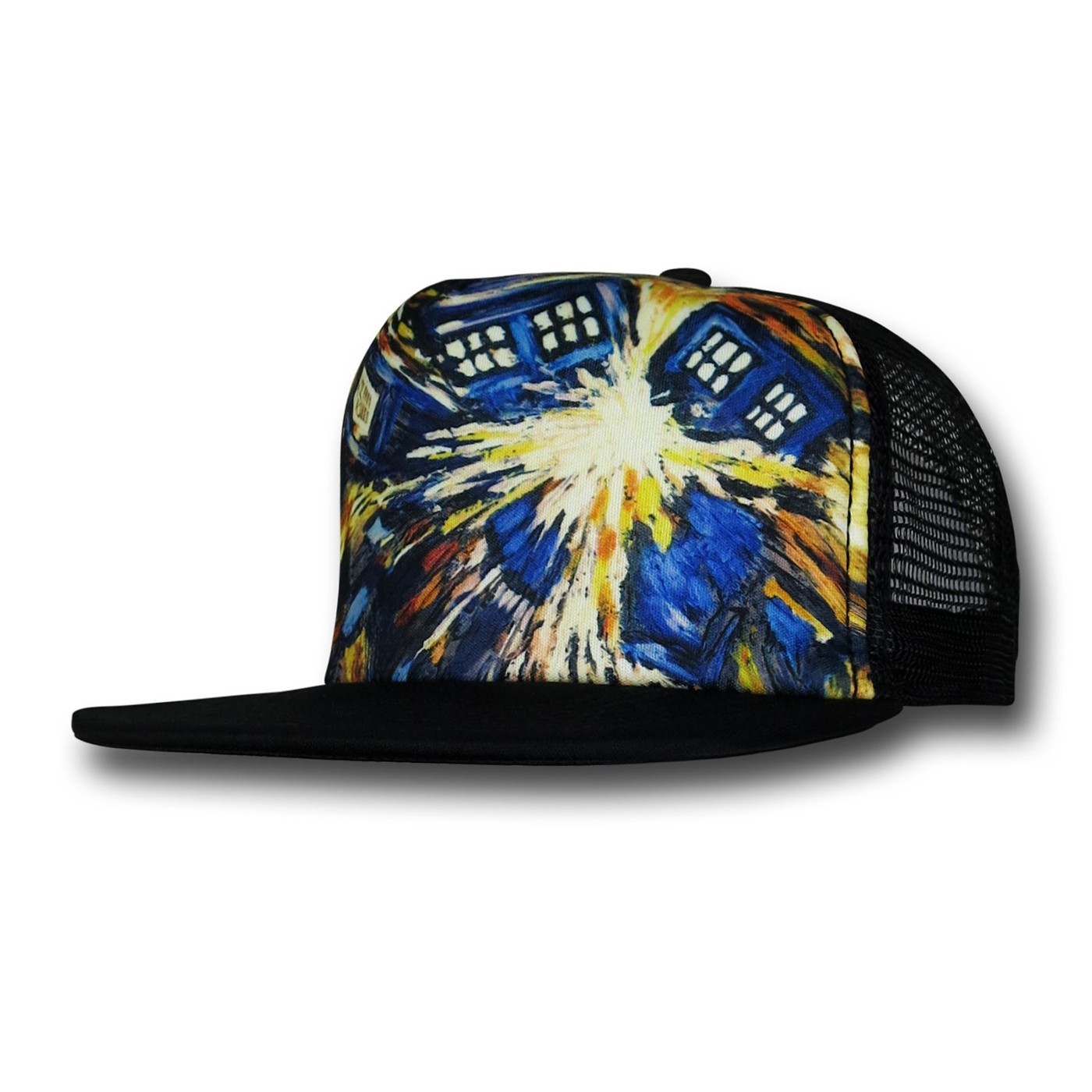 Doctor Who Van Gogh Trucker Hat, Black