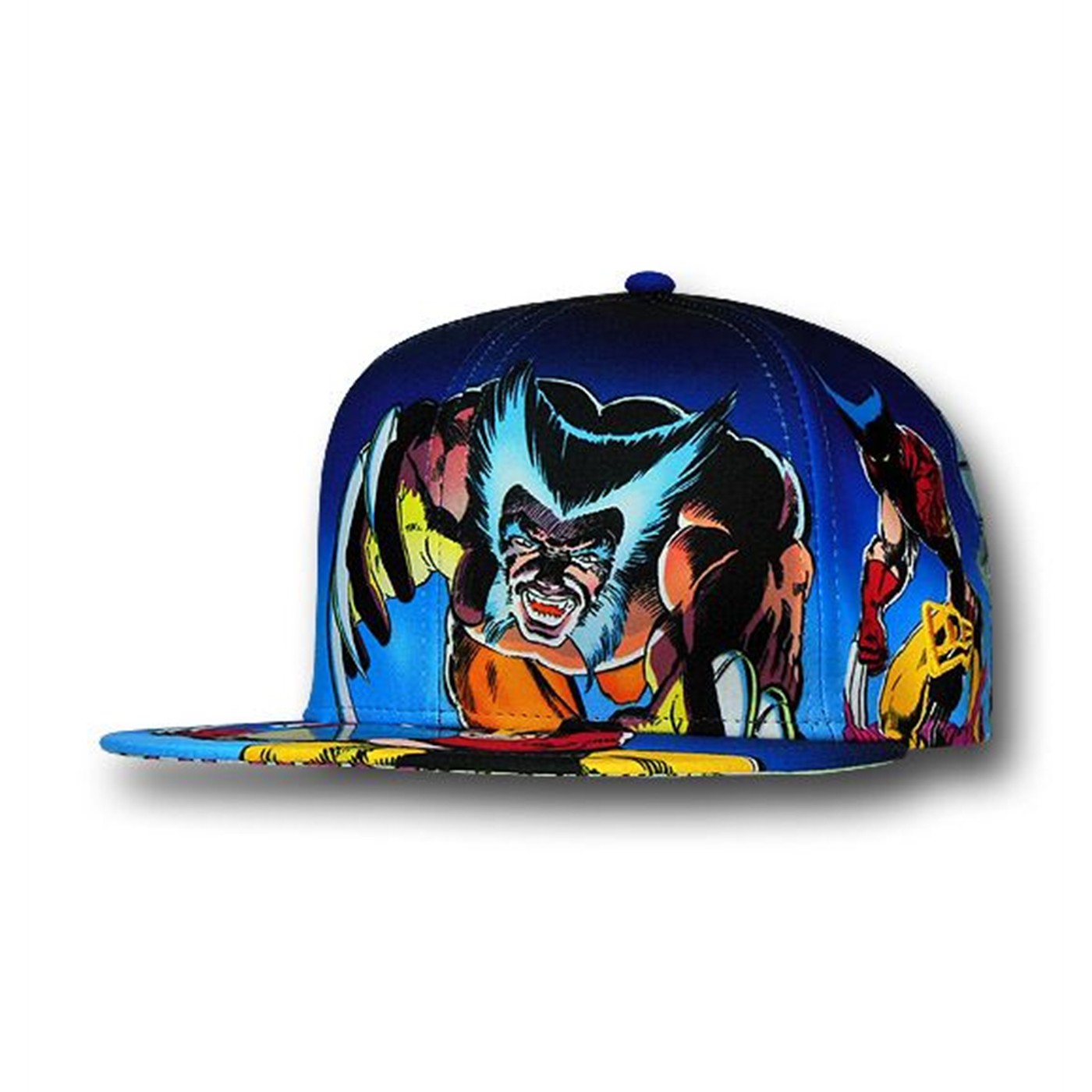 Wolverine All Over Print 59Fifty Cap, Blue