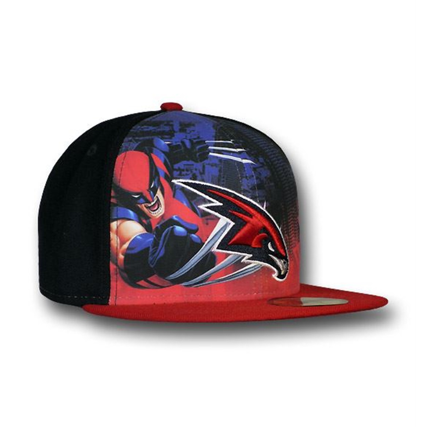 Wolverine Atlanta Hawks 59Fifty Flat Billed Cap, Black
