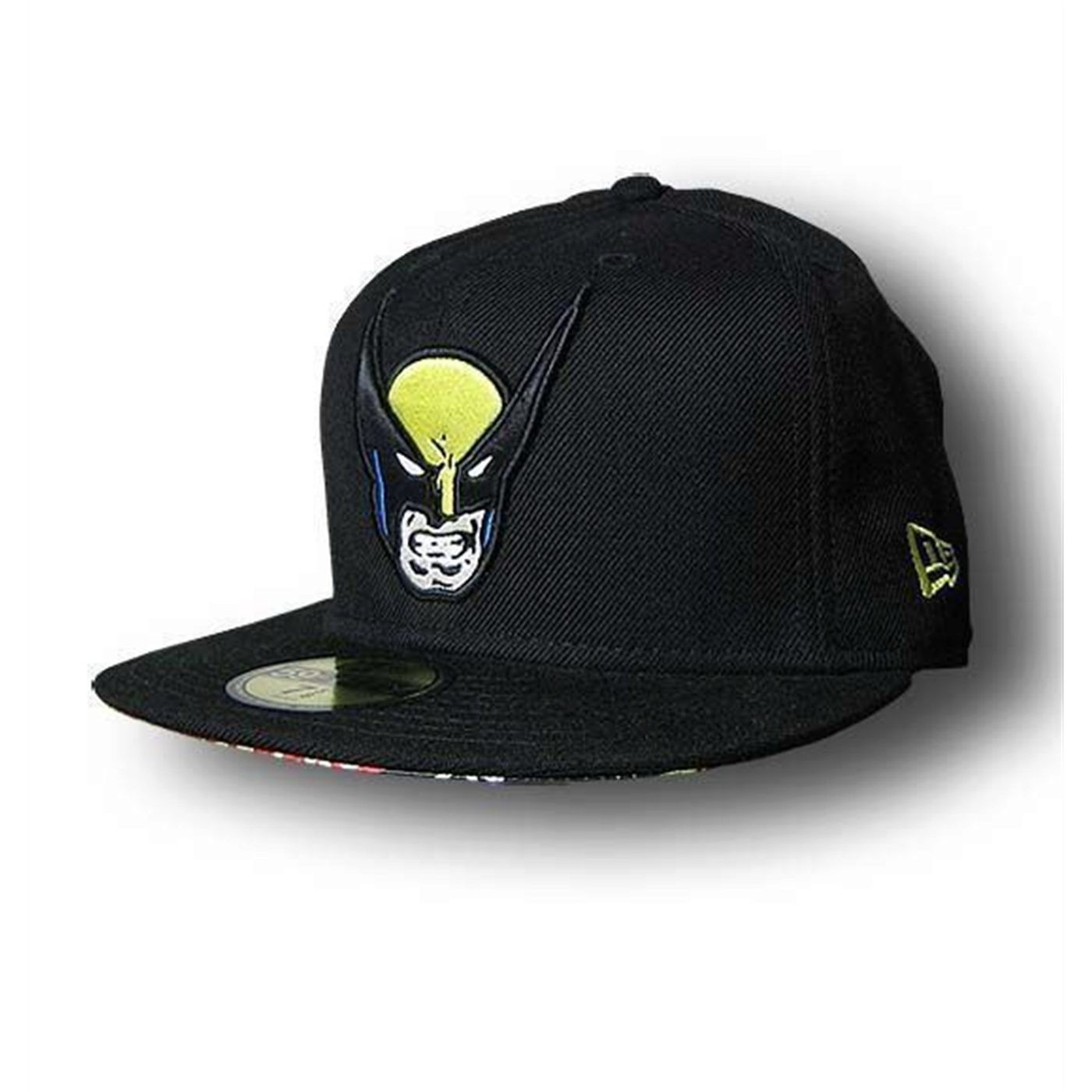 Wolverine Head 59Fifty Flat Bill Cap, Black