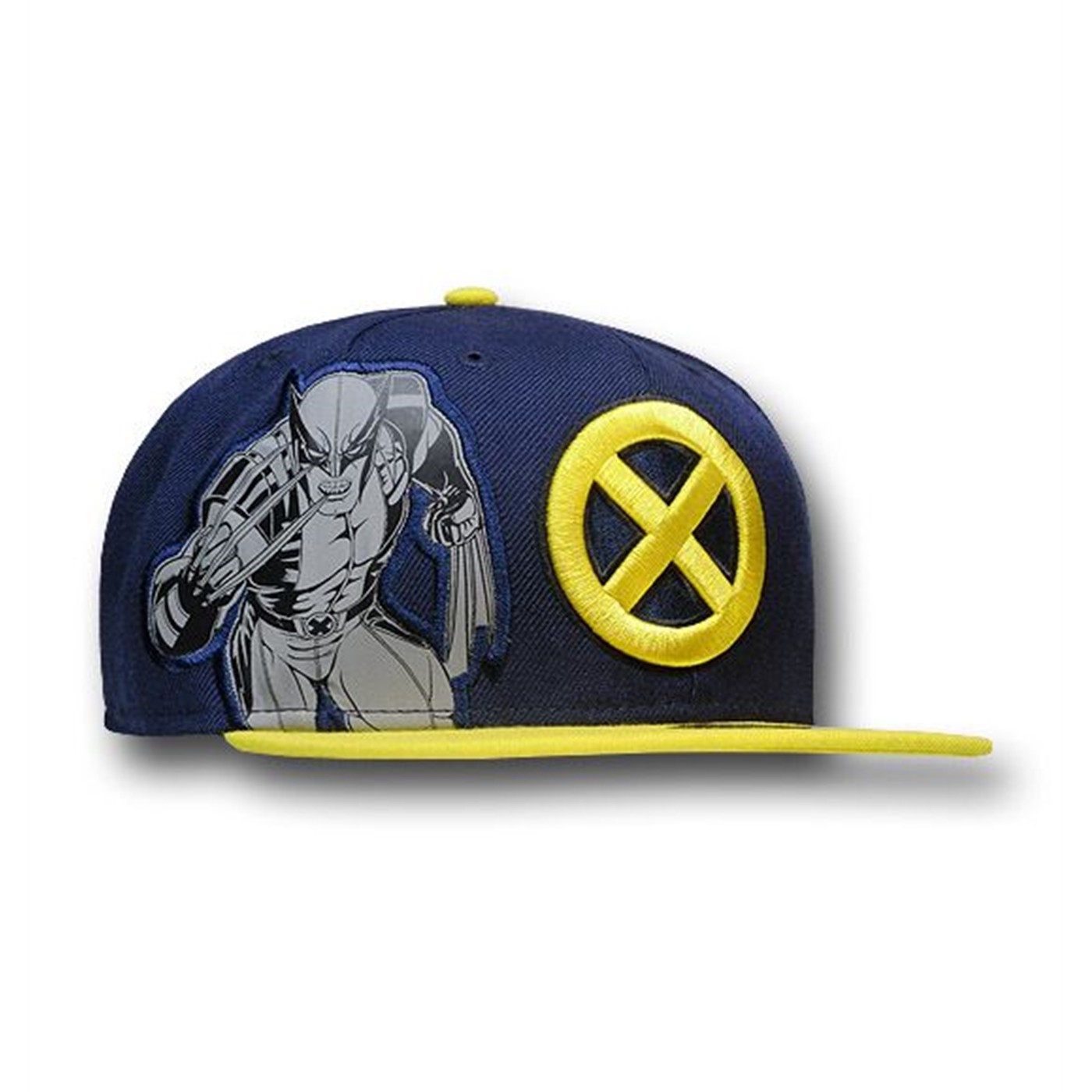 Wolverine Side Image Flat Bill 59Fifty Cap, Blue