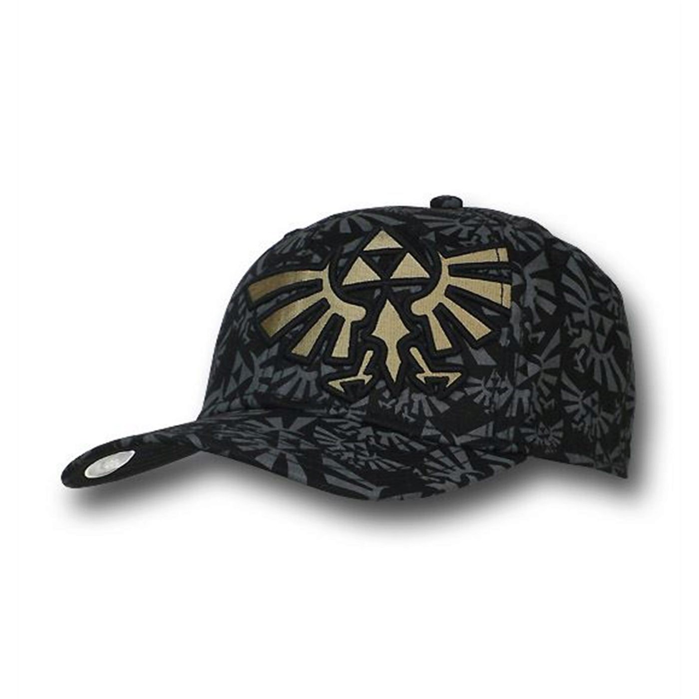 Legend of Zelda Symbol Sublimated Embroidered Cap, Black