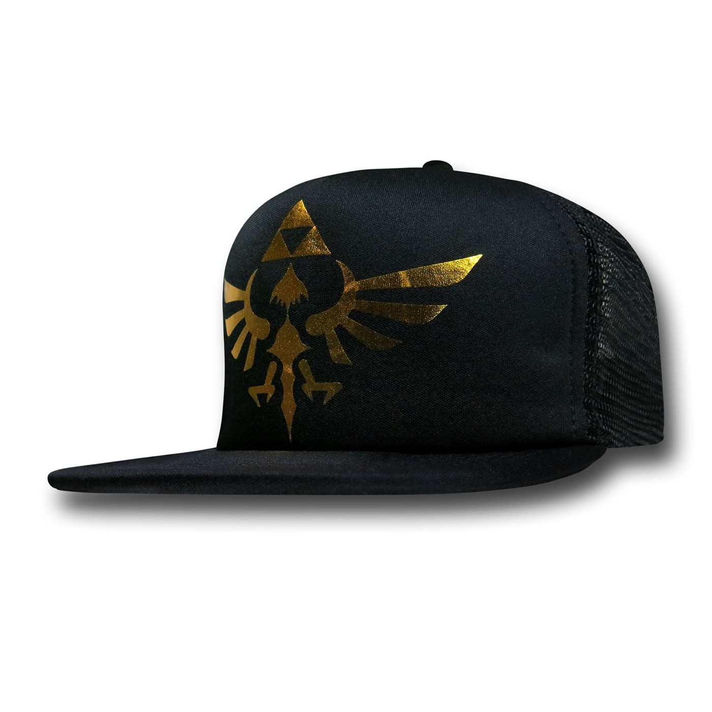 Zelda Foil Crest Trucker Cap, Black