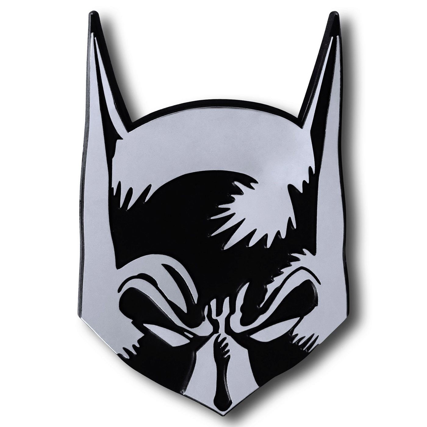 Batman Cowl 3D Plastic Car Emblem, Black