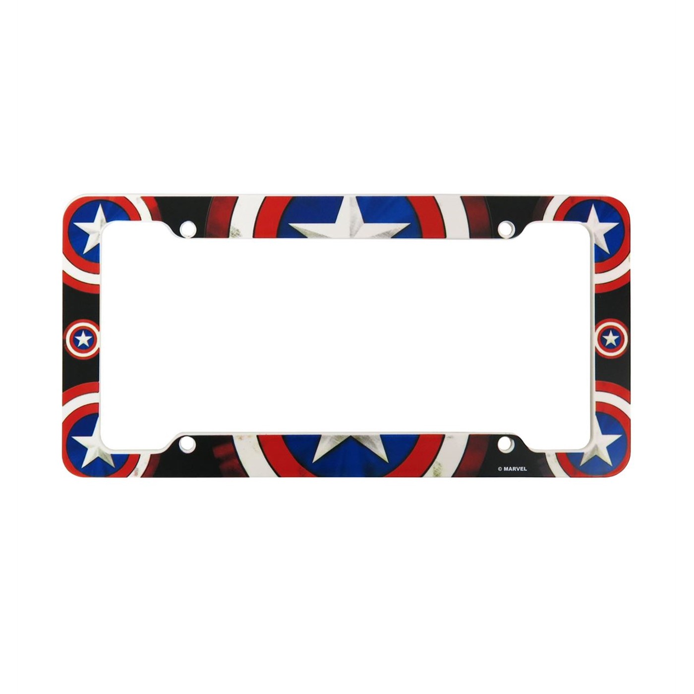 Captain America Shields License Plate Frame