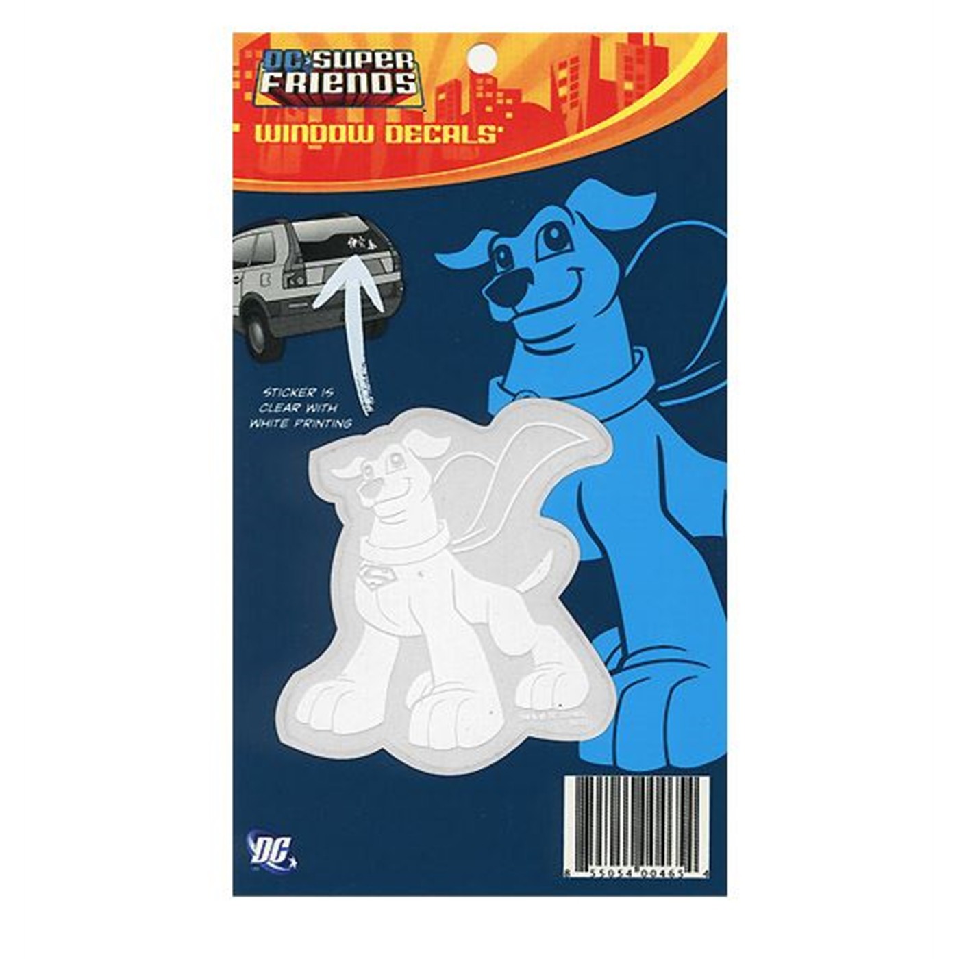 Krypto Super Friends Family Car Decal