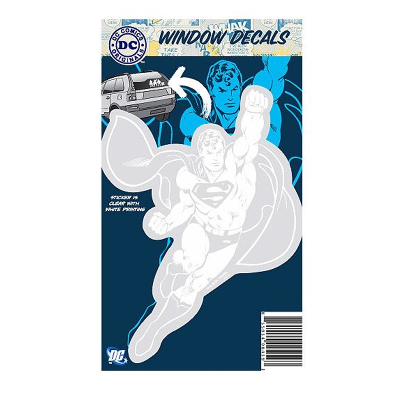 Superman Flight DC Originals Car Decal