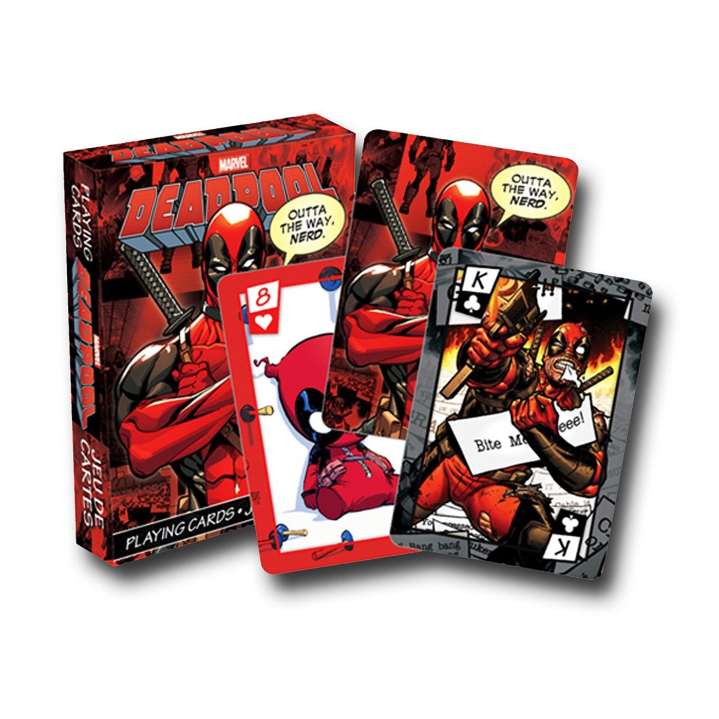 Deadpool Playing Cards, Red