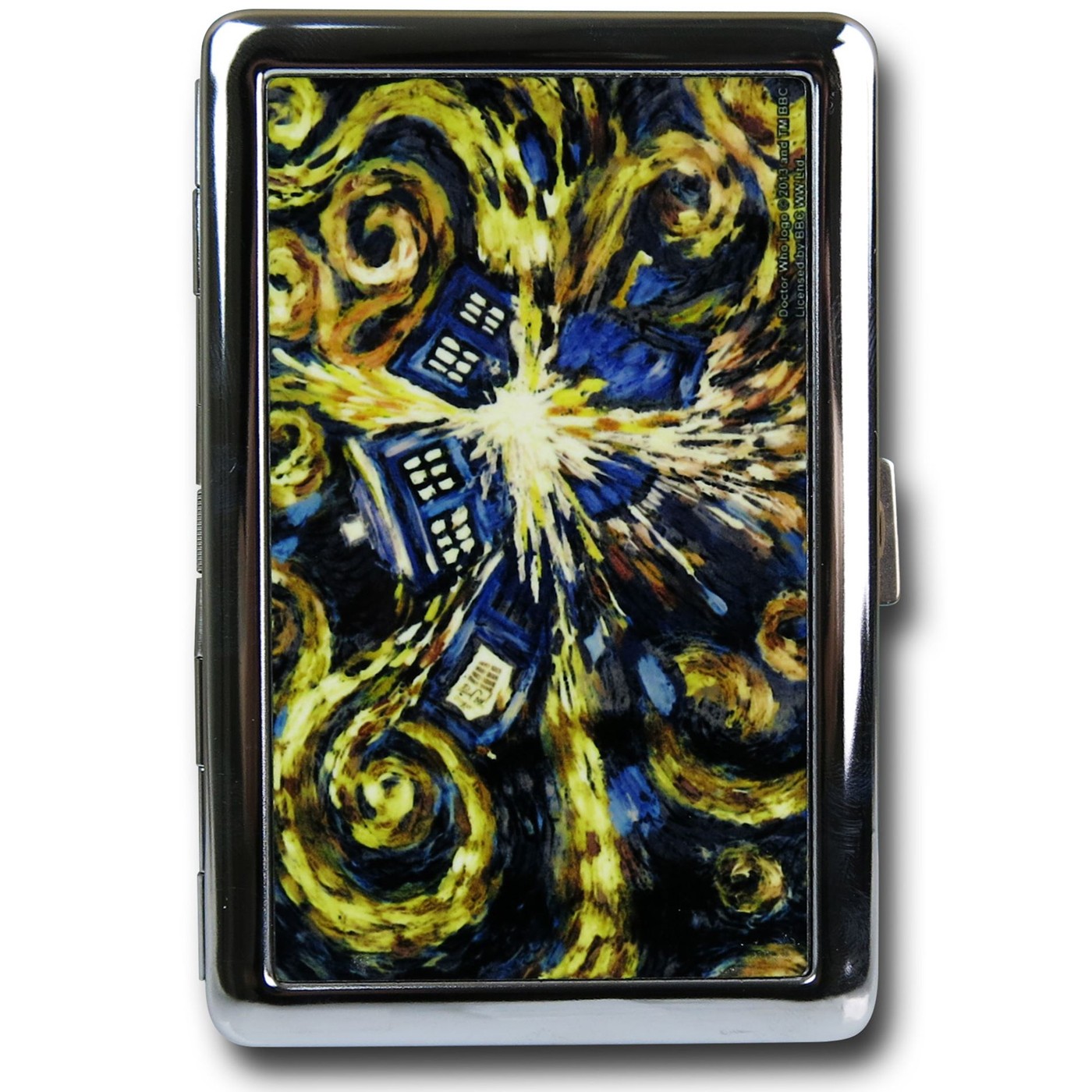 Doctor Who Starry Night Business Card Holder, Blue
