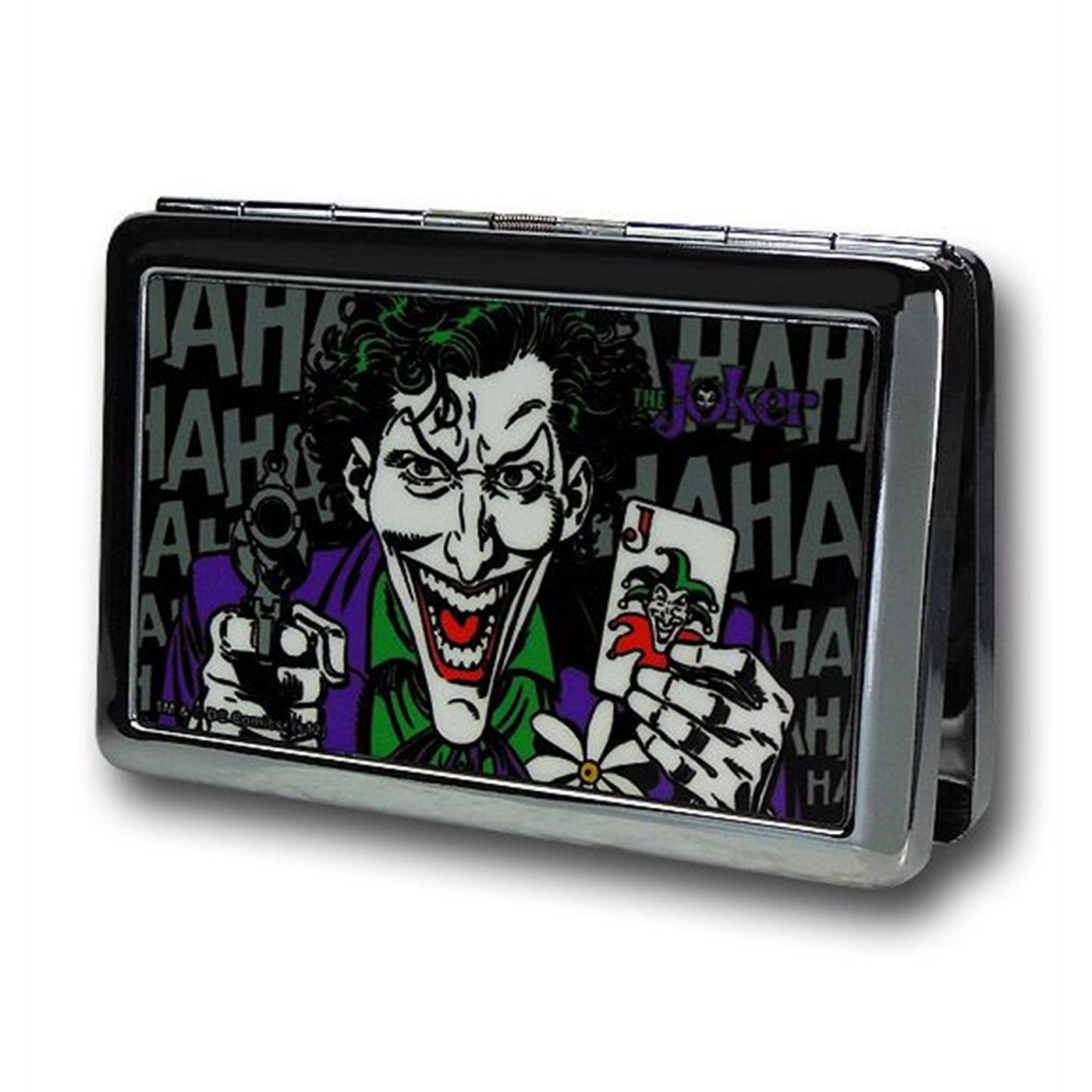 Joker Card and Gun Business Card Holder