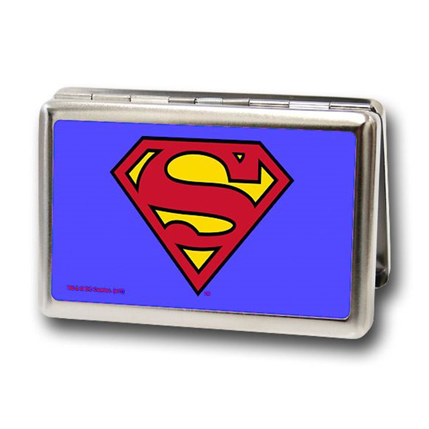 Superman Symbol Blue Business Card Holder