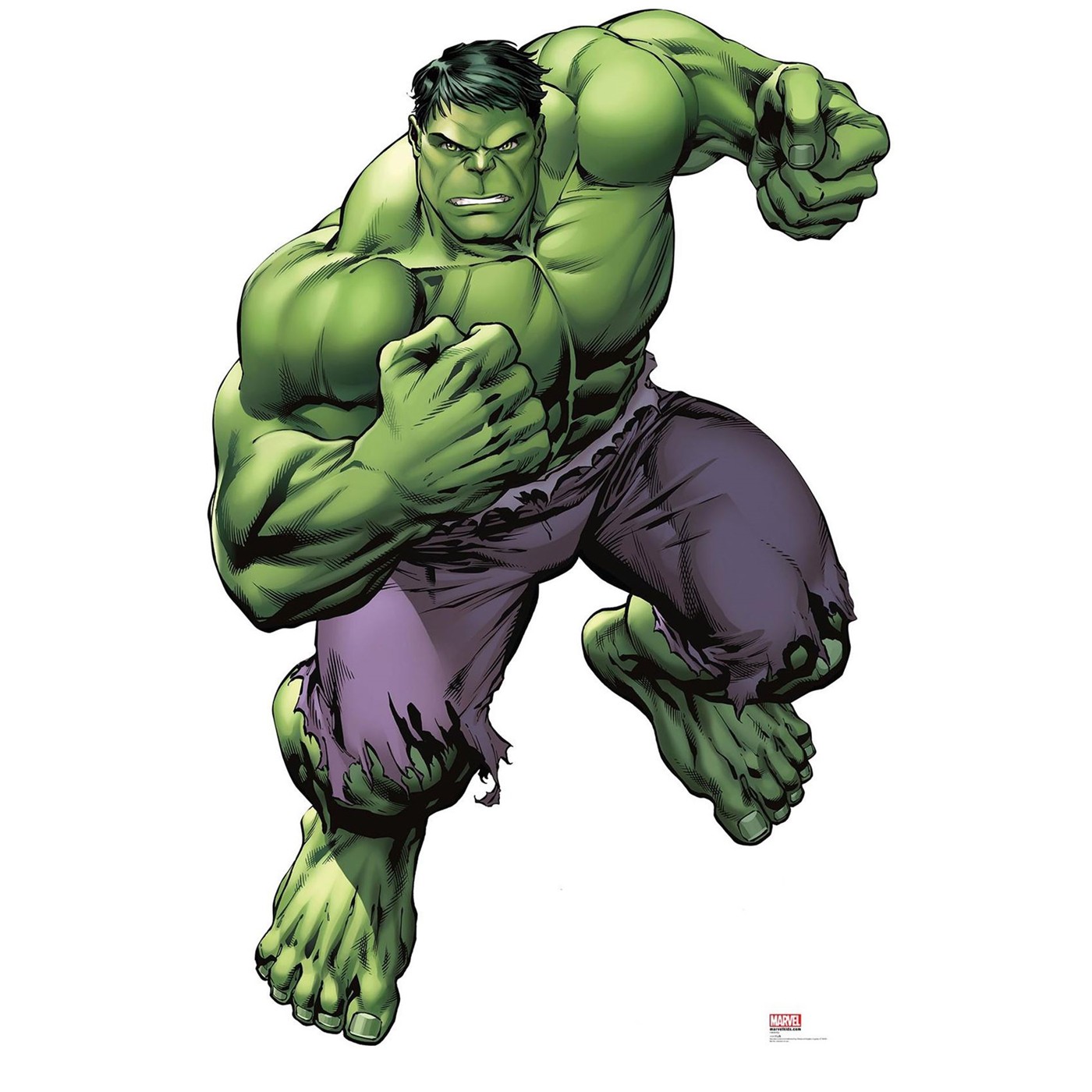 Hulk Charging Comic Cardboard Standup, Green