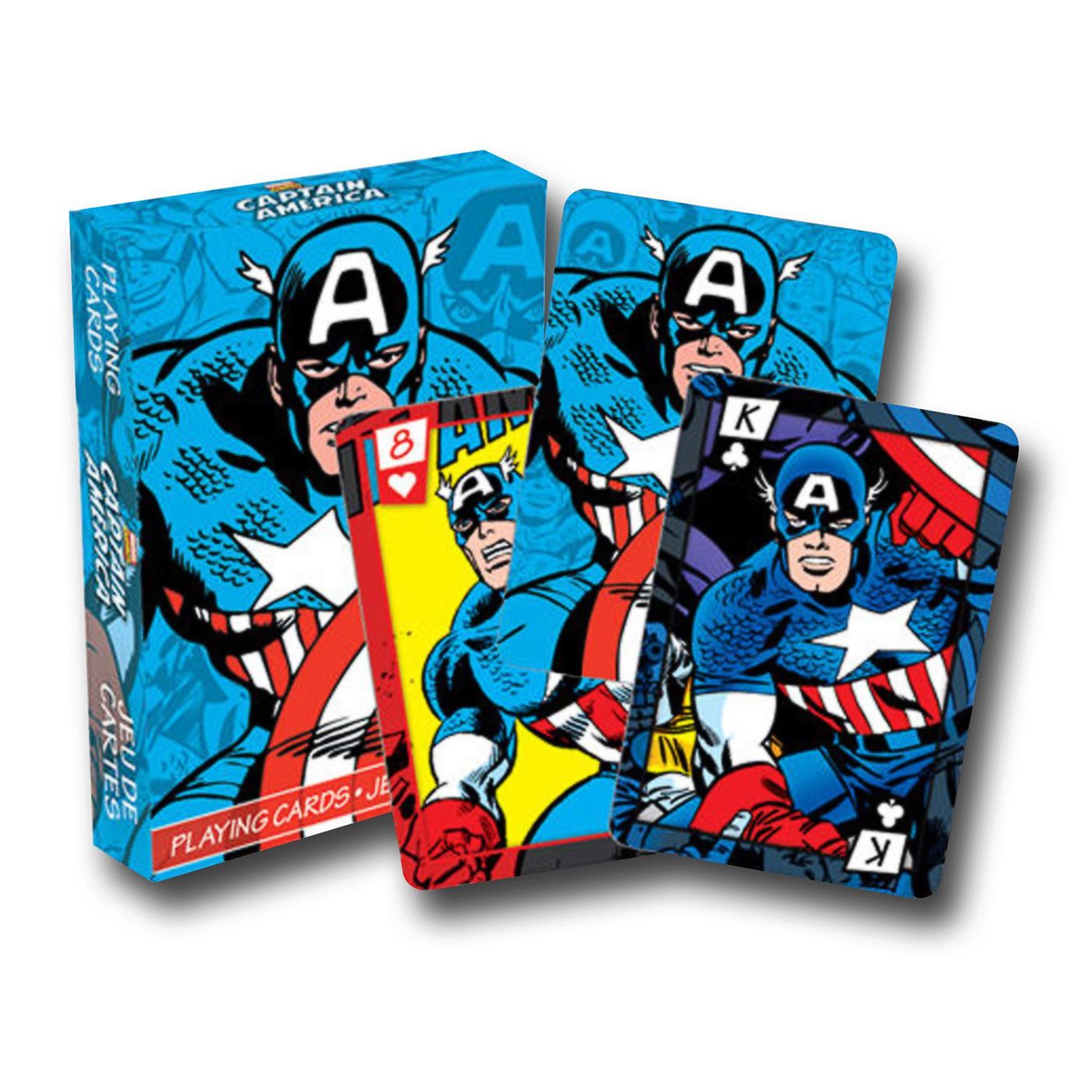Marvel Captain America Playing Cards, Blue