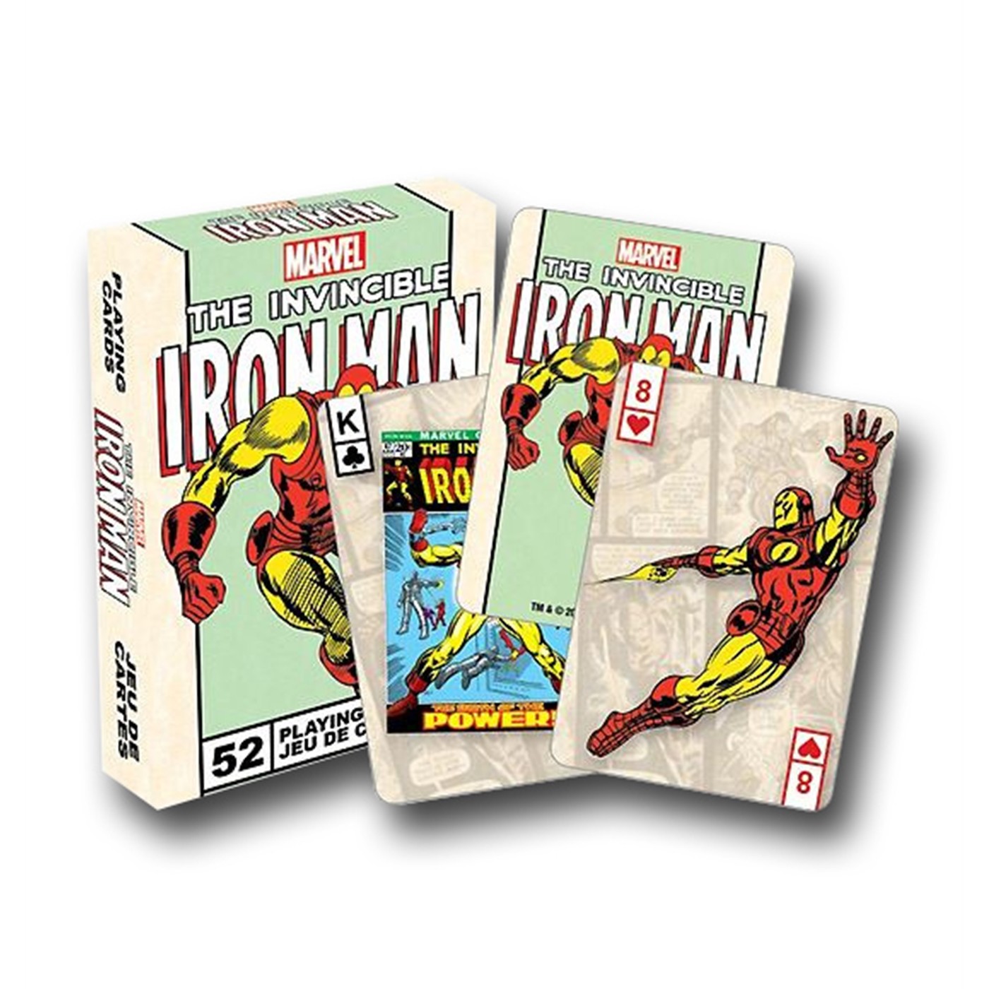 Iron Man Playing Cards, White