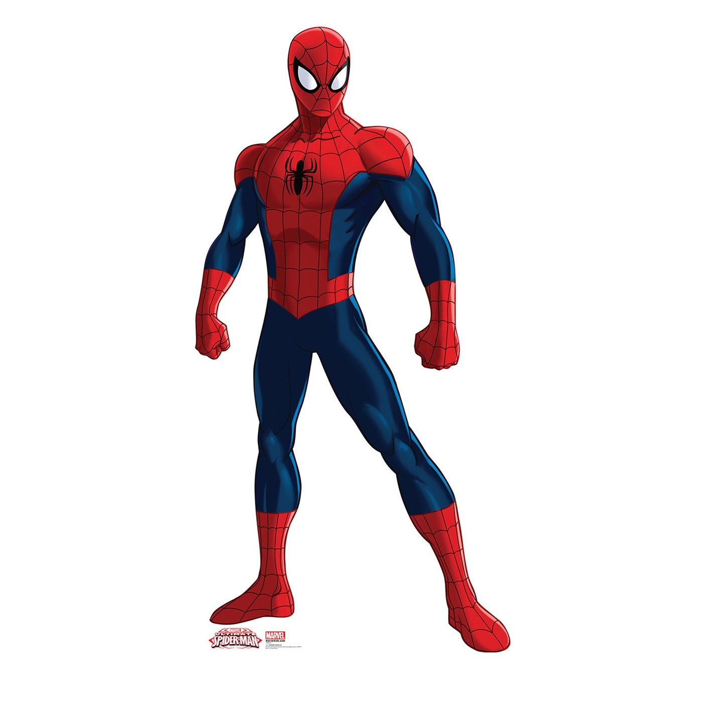 Spiderman Stance Comic Cardboard Standup, Red