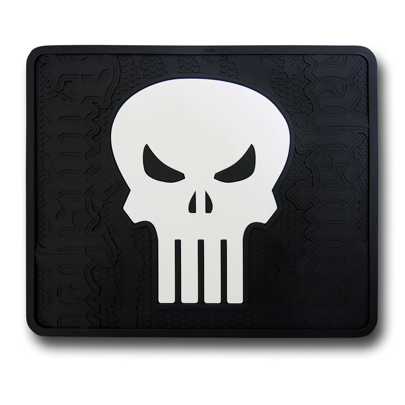 Punisher Skull Rear Car Mat, Black