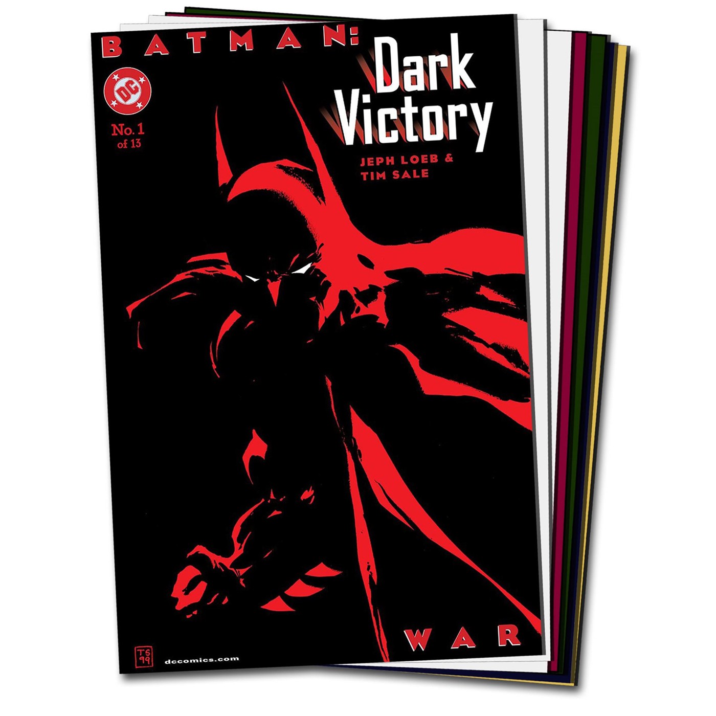 DC Batman Dark Victory Complete Comic Pack, White