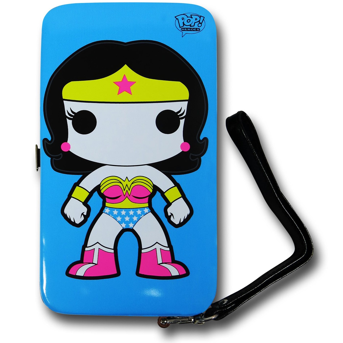 Funko Wonder Woman Neon Universal Cell Phone Hinge Wallet, Blue