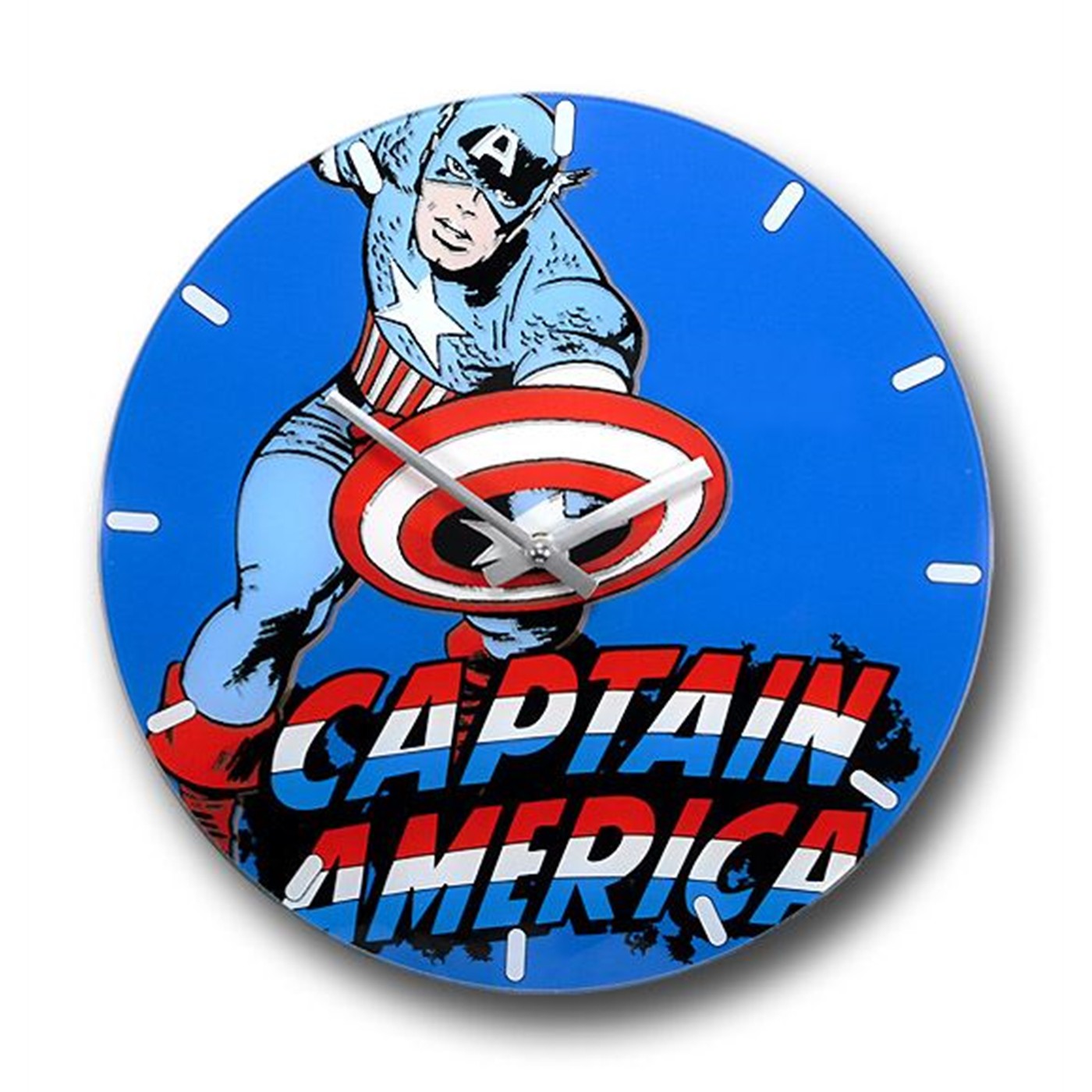 Captain America Glass Clock