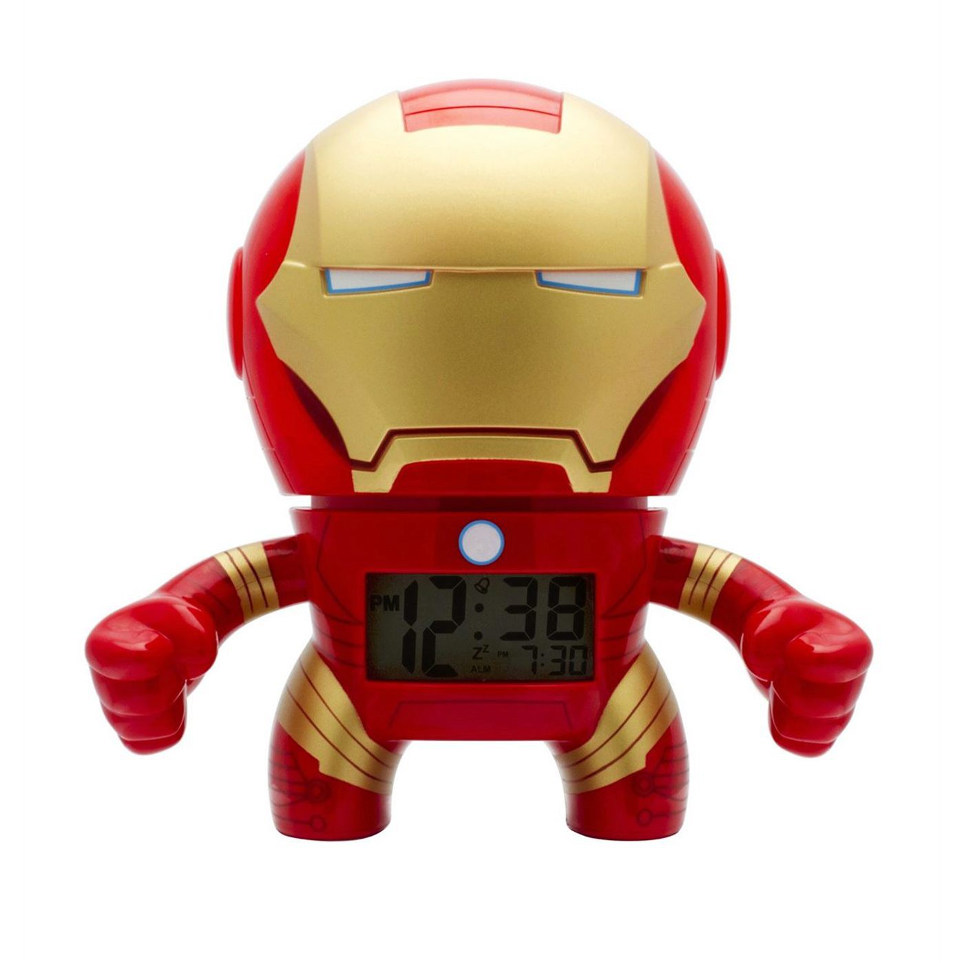 Iron Man Bulb Botz Clock, Red