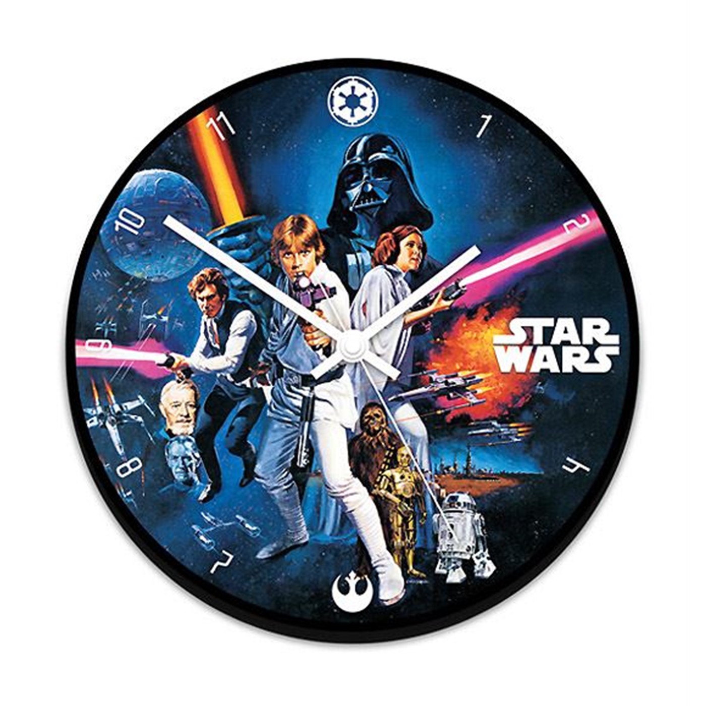 Star Wars 13' Cordless Wood Wall Clock