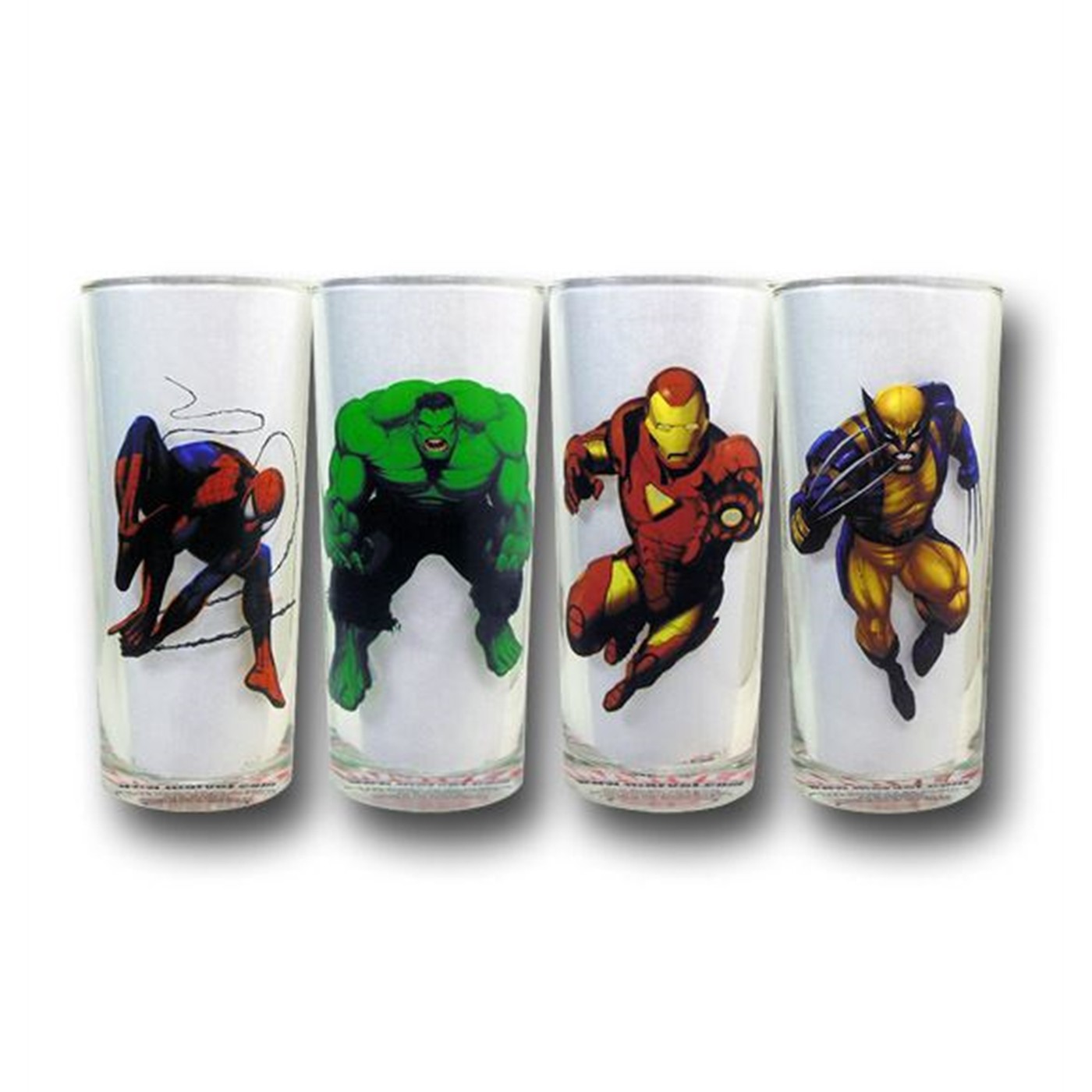 Marvel Heroes Modern Images Cooler Glass Set of 4