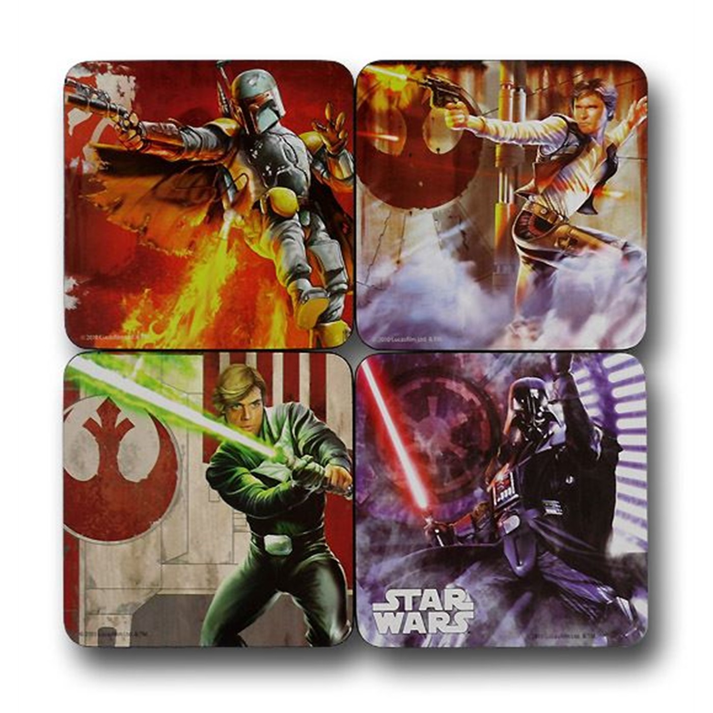 Star Wars 4 pc. Wood Coaster Set