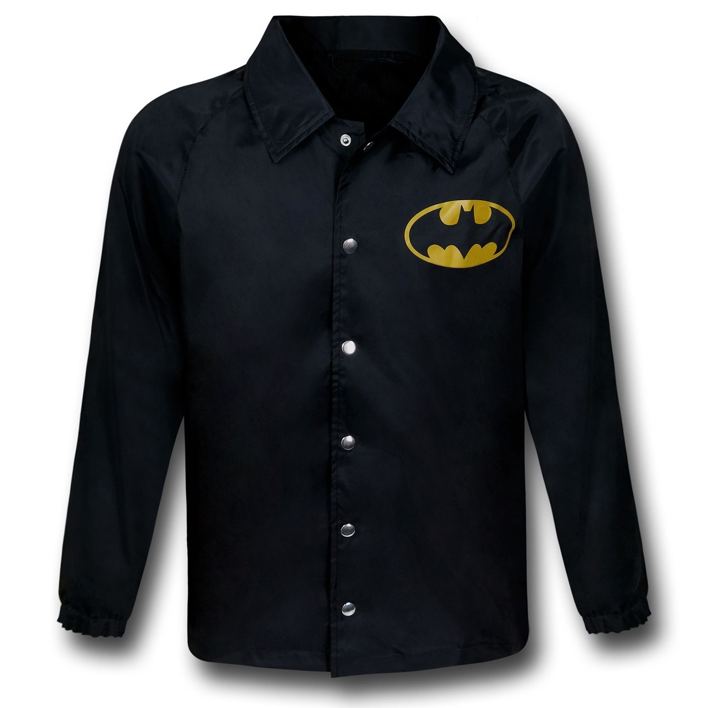 Batman Symbol Black Windbreaker, Black
