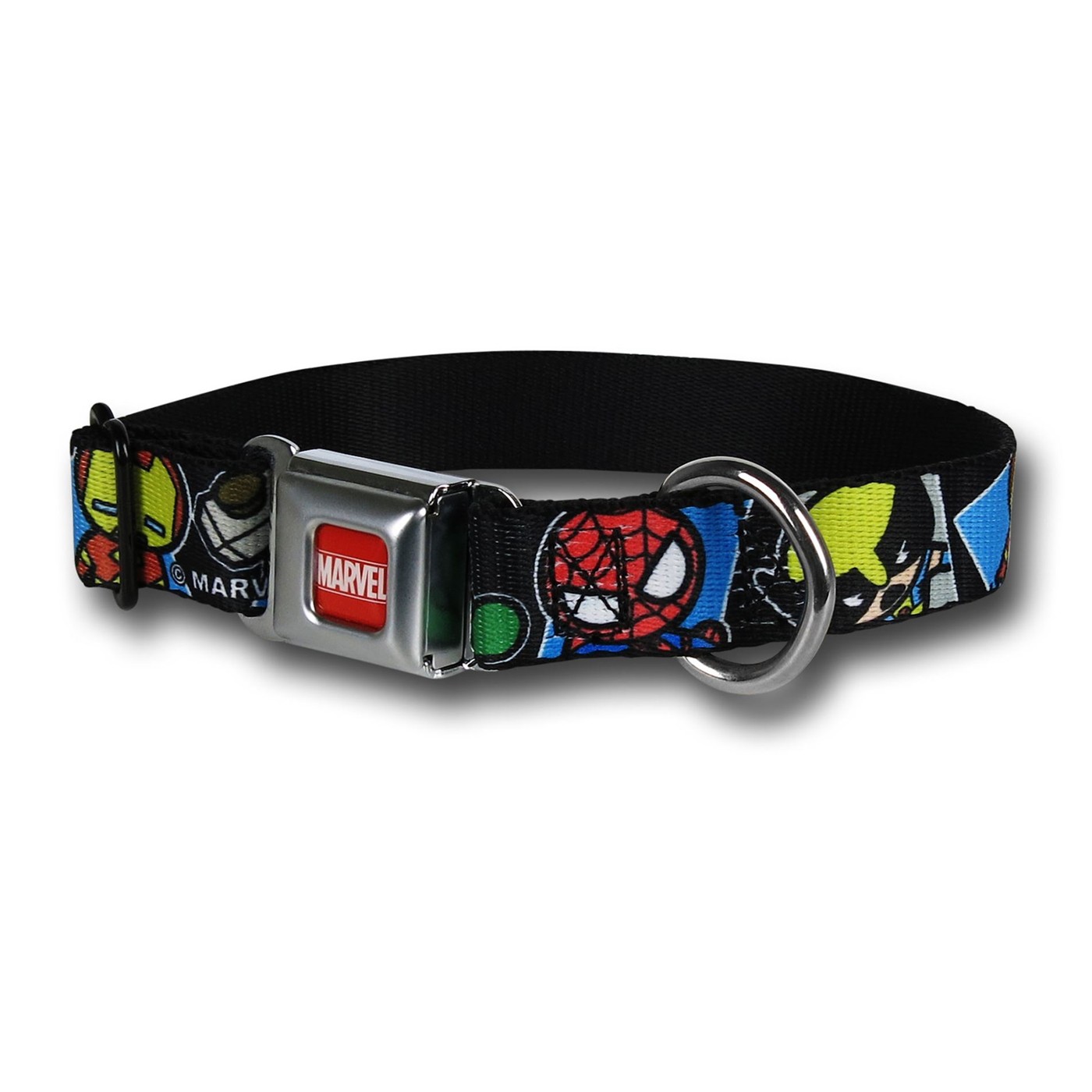 Marvel Kawaii Small Dog Collar, Black