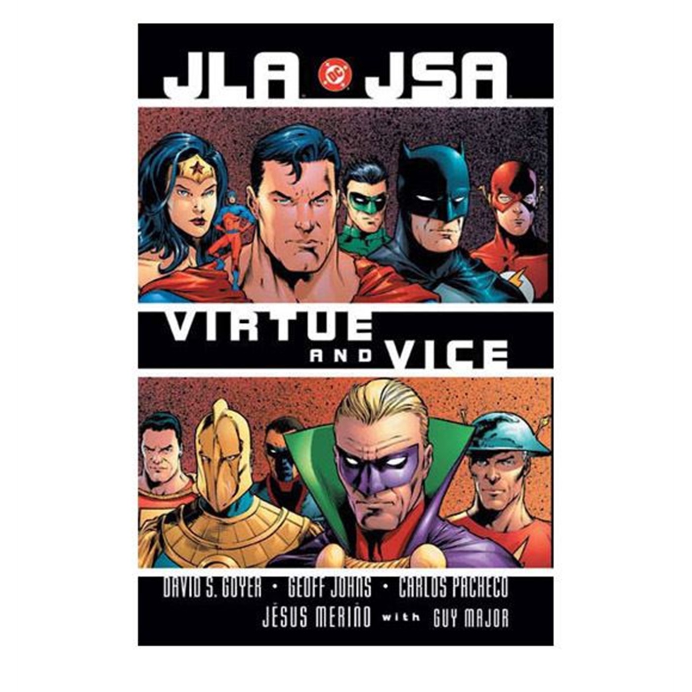 JLA JSA Virtue & Vice Hard Cover