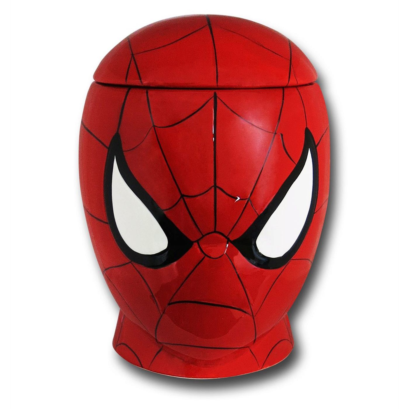 Spiderman Head Cookie Jar, Red