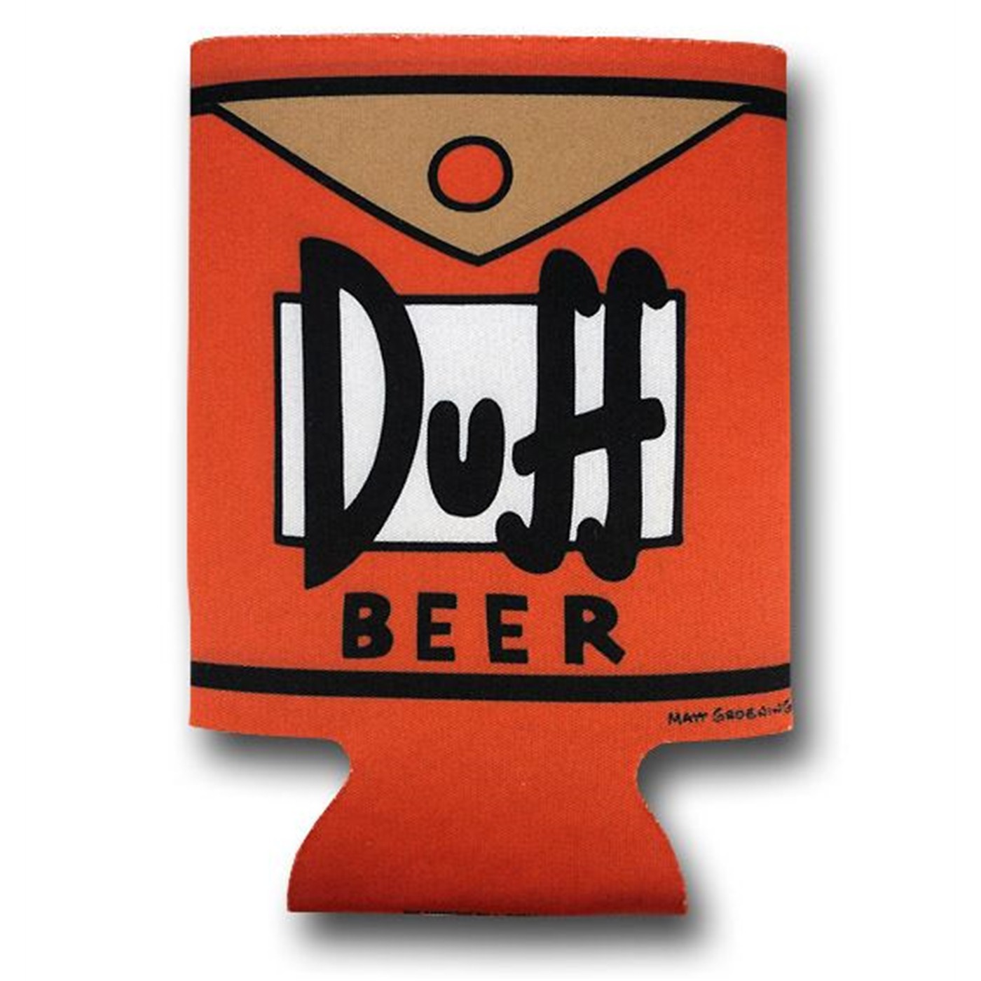 Simpsons Duff Beer Can and Bottle Cooler, Orange