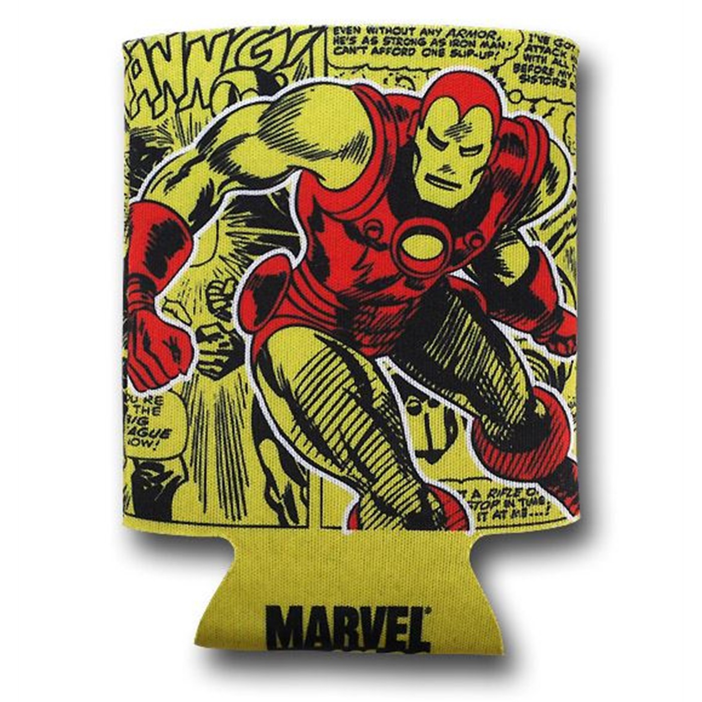Iron Man Retro Can and Bottle Cooler, Yellow