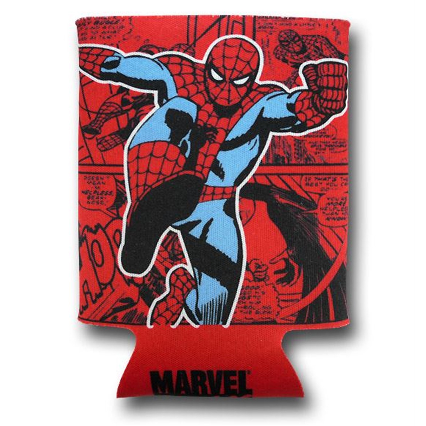 Spiderman Retro Can and Bottle Cooler, Red