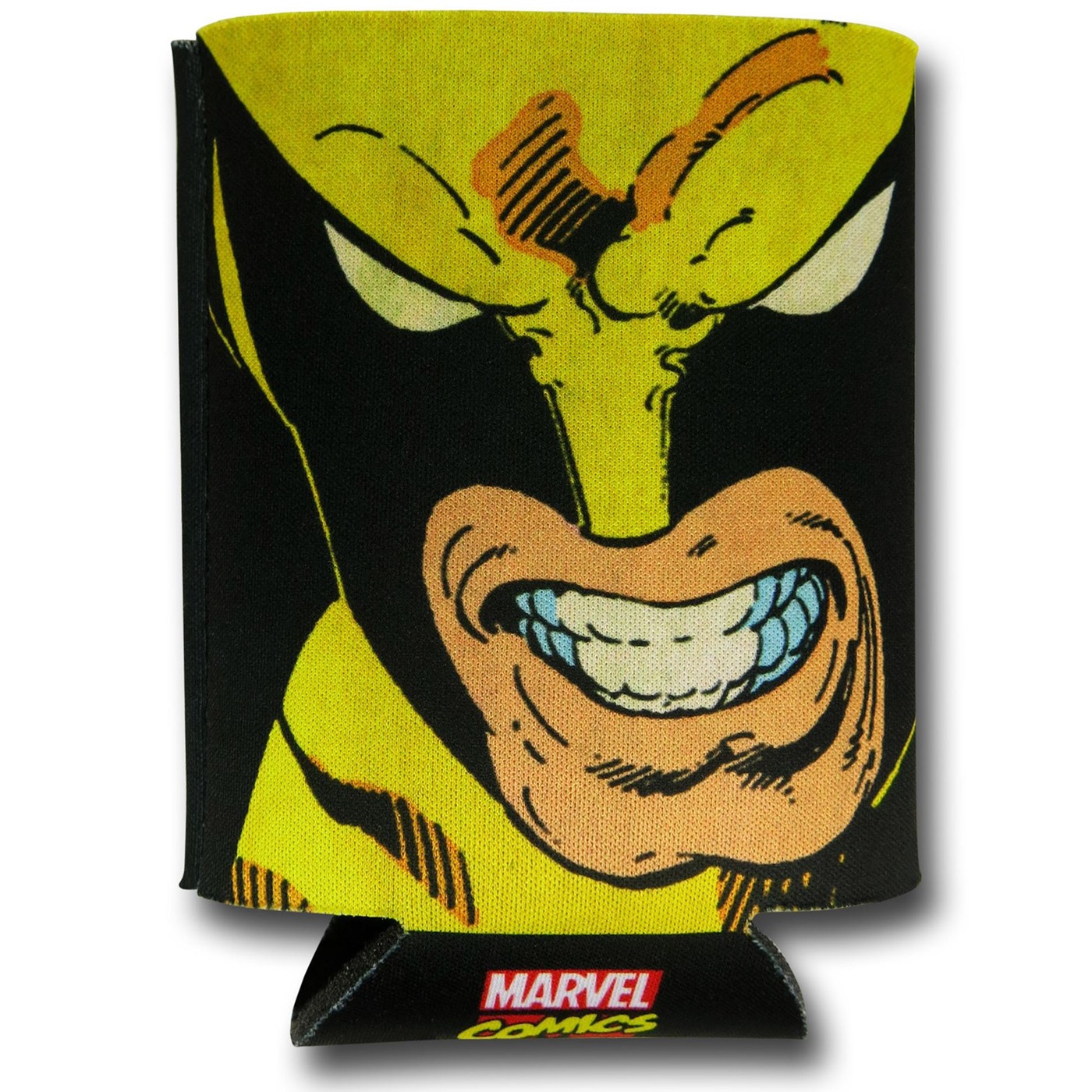 Wolverine Angry Face Can and Bottle Cooler, Yellow