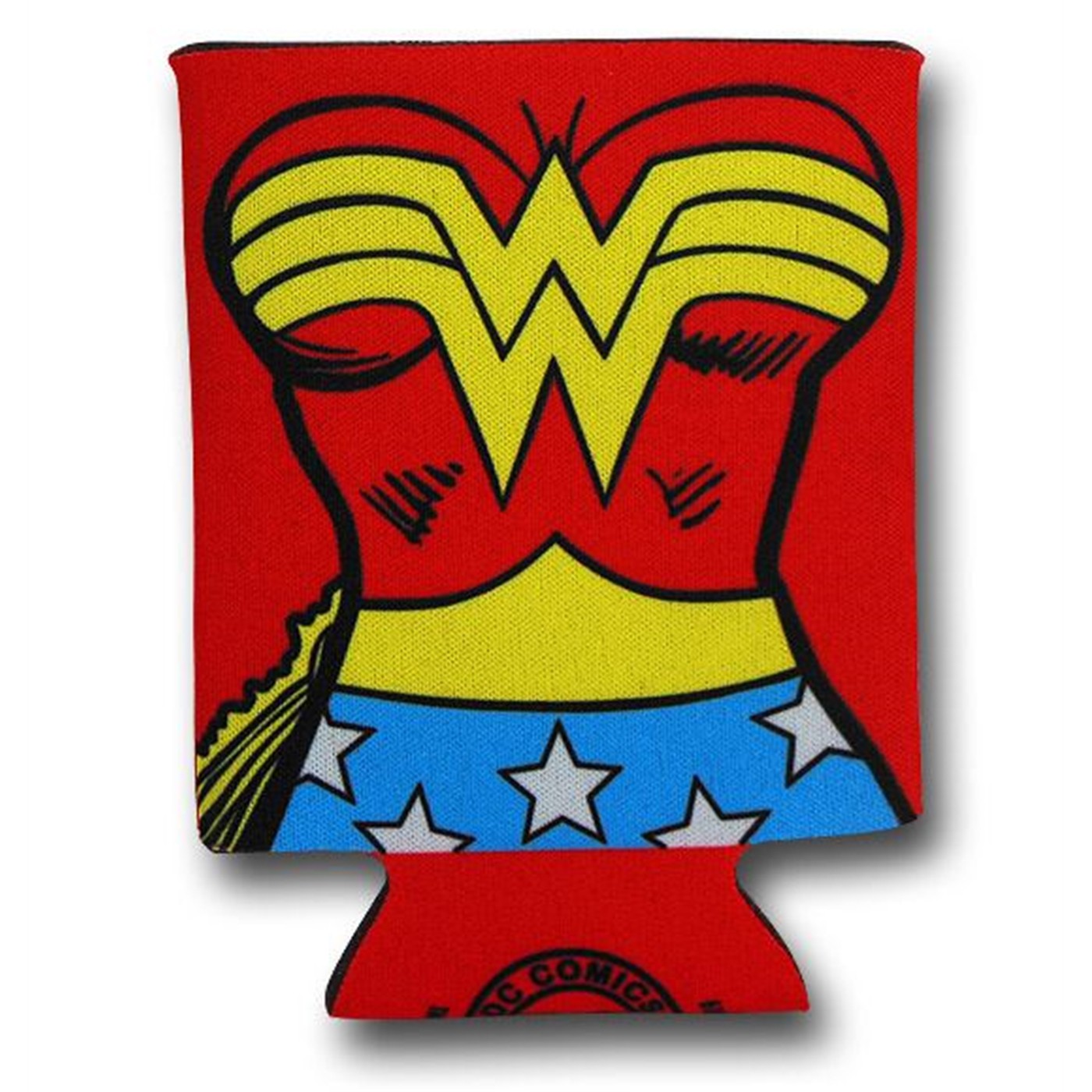 Wonder Woman Costume Can and Bottle Cooler, Red