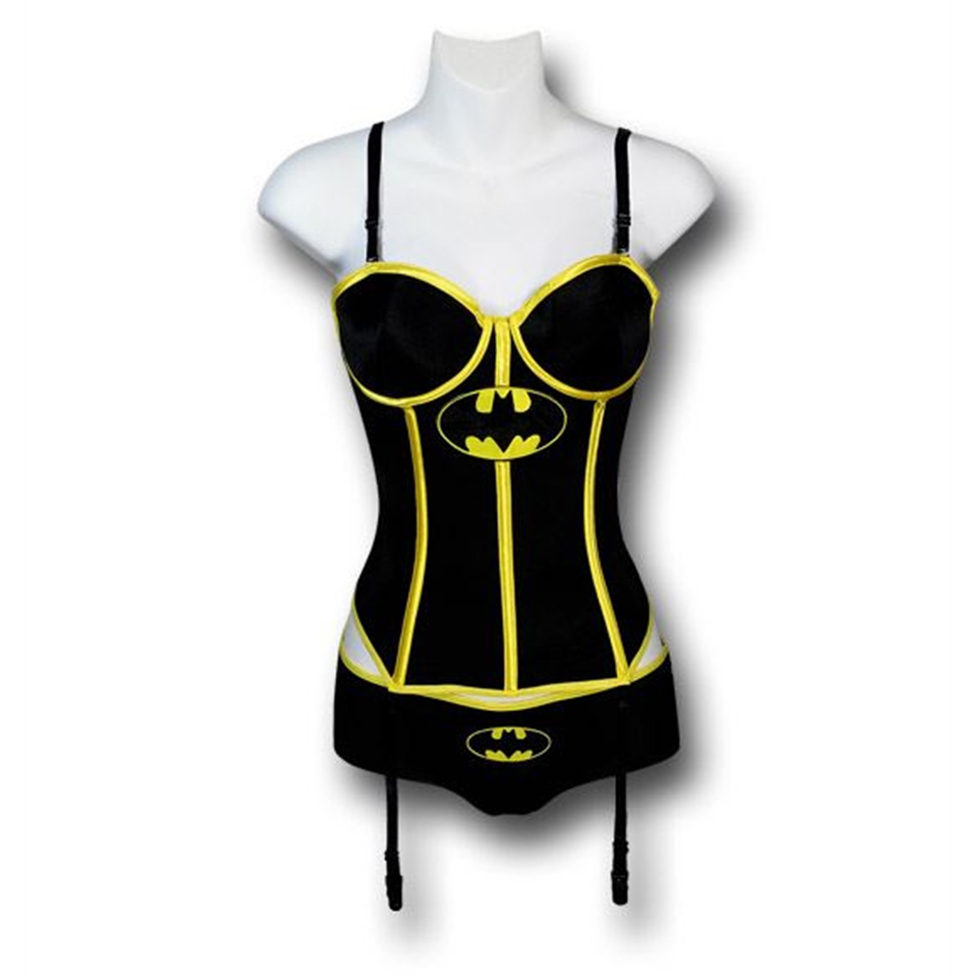 Batgirl Women's Corset and Panty Set, Black