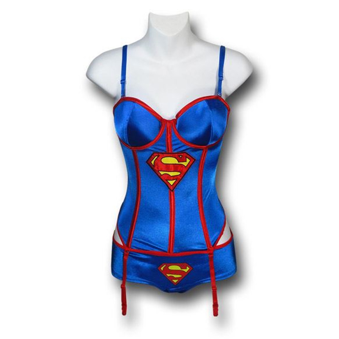 Supergirl Women's Corset and Panty Set, Blue